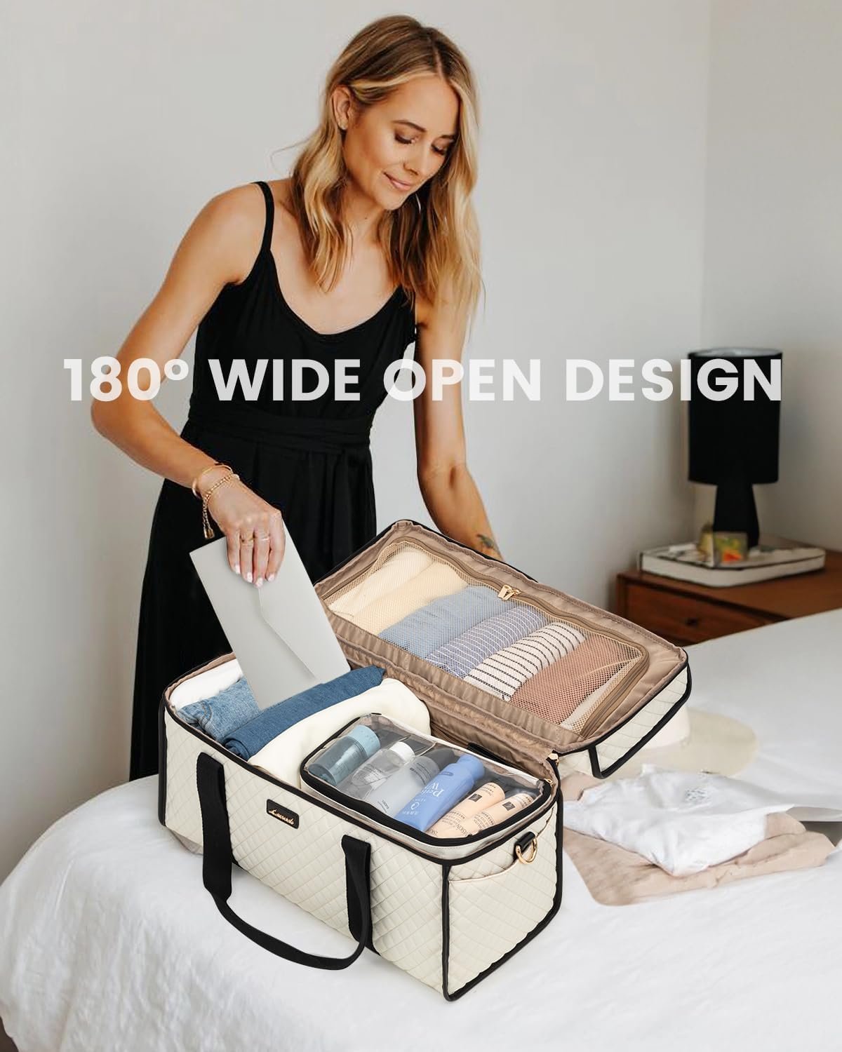 Private Label Travel Duffle Bag Weekender Overnight with Toiletry Wet Pocket Custom Logo Carry-On Size Manufacturer 3pc Set