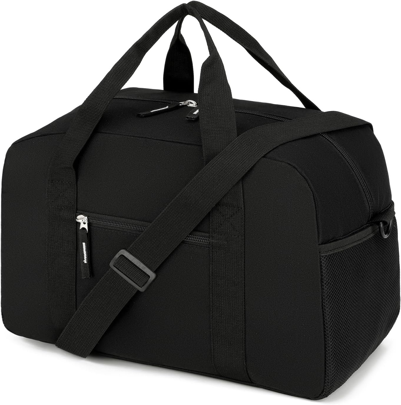 Private Label 14 inch Small Gym Bag for Men & Women Custom Logo Mini Duffle Bag for Travel Sports Lightweight Carry On Duffel Factory Black