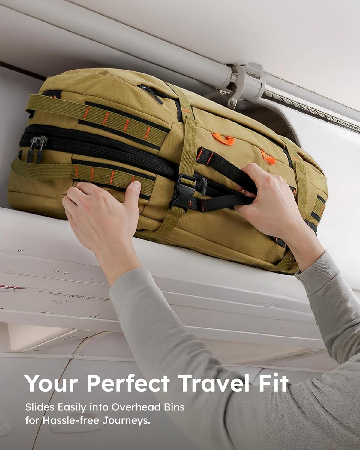 Custom Logo 40L-50L Travel Backpack for Men and Women Carry On with Wet Dry Compartment TSA Approved Laptop Compartment Fits 15.6 Inch Private Label Convertible Expandable Large Rucksack Duffel Bag from Manufacturer for Work Travel