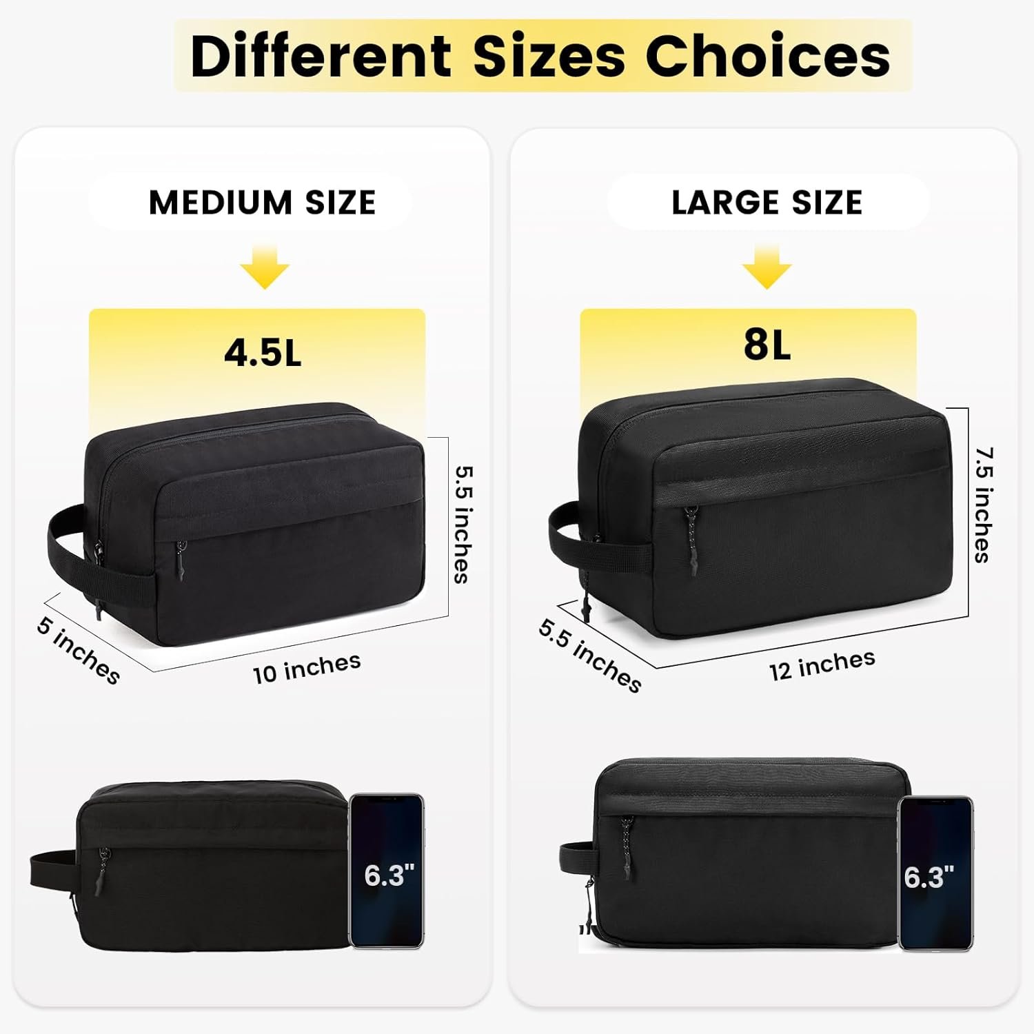 Custom Logo Hanging Water Resistant Travel Toiletry Bag for Men Private Label Toiletries Accessories Manufacturer