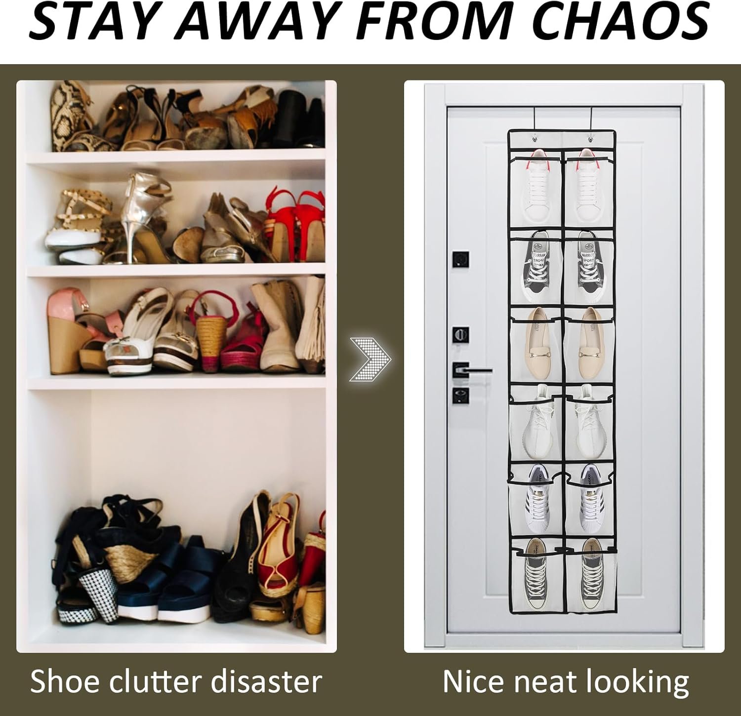 Custom Logo 2PK 12 Large Pockets Private Label Over Door Hanging Shoe Organizer Manufacturer Custom Logo 2PK 12 Large Pockets Private Label Over Door Hanging Shoe Organizer Manufacturer