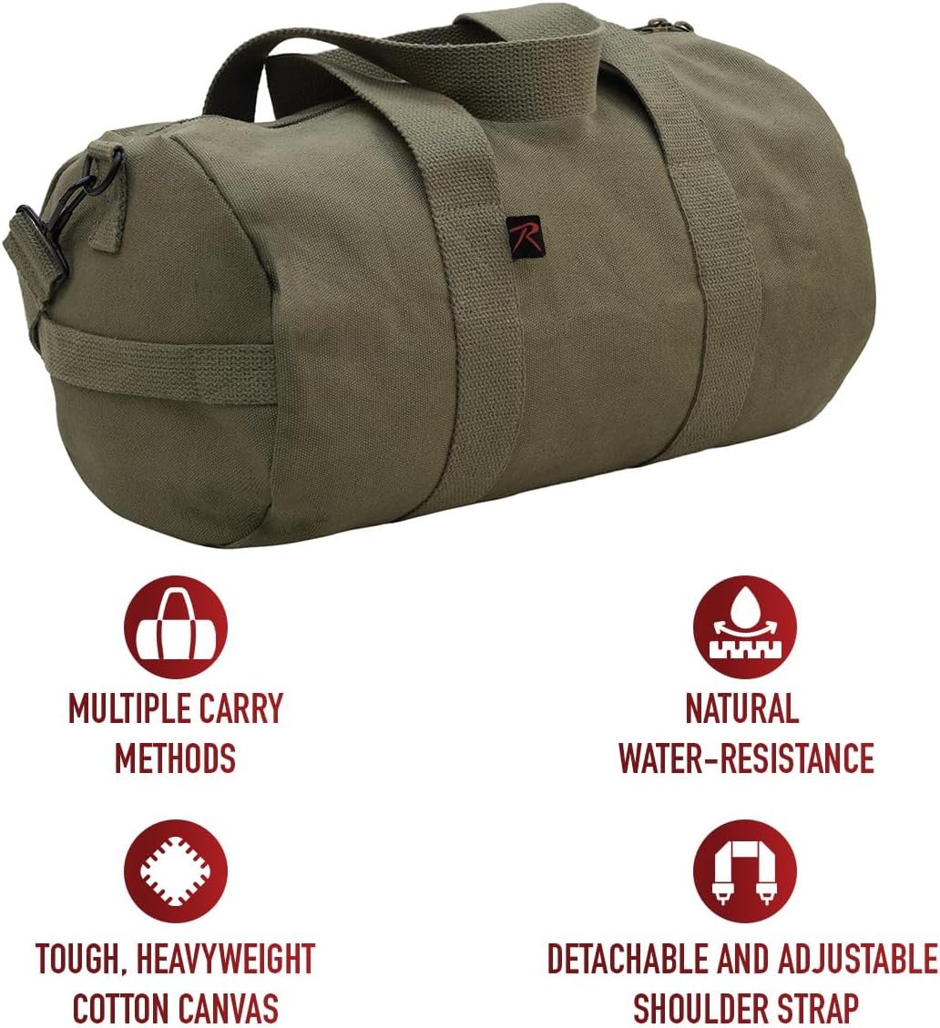 Custom Logo Heavy-Duty Canvas Shoulder Duffle Bag - Private Label Rugged Travel Gym Gear Factory