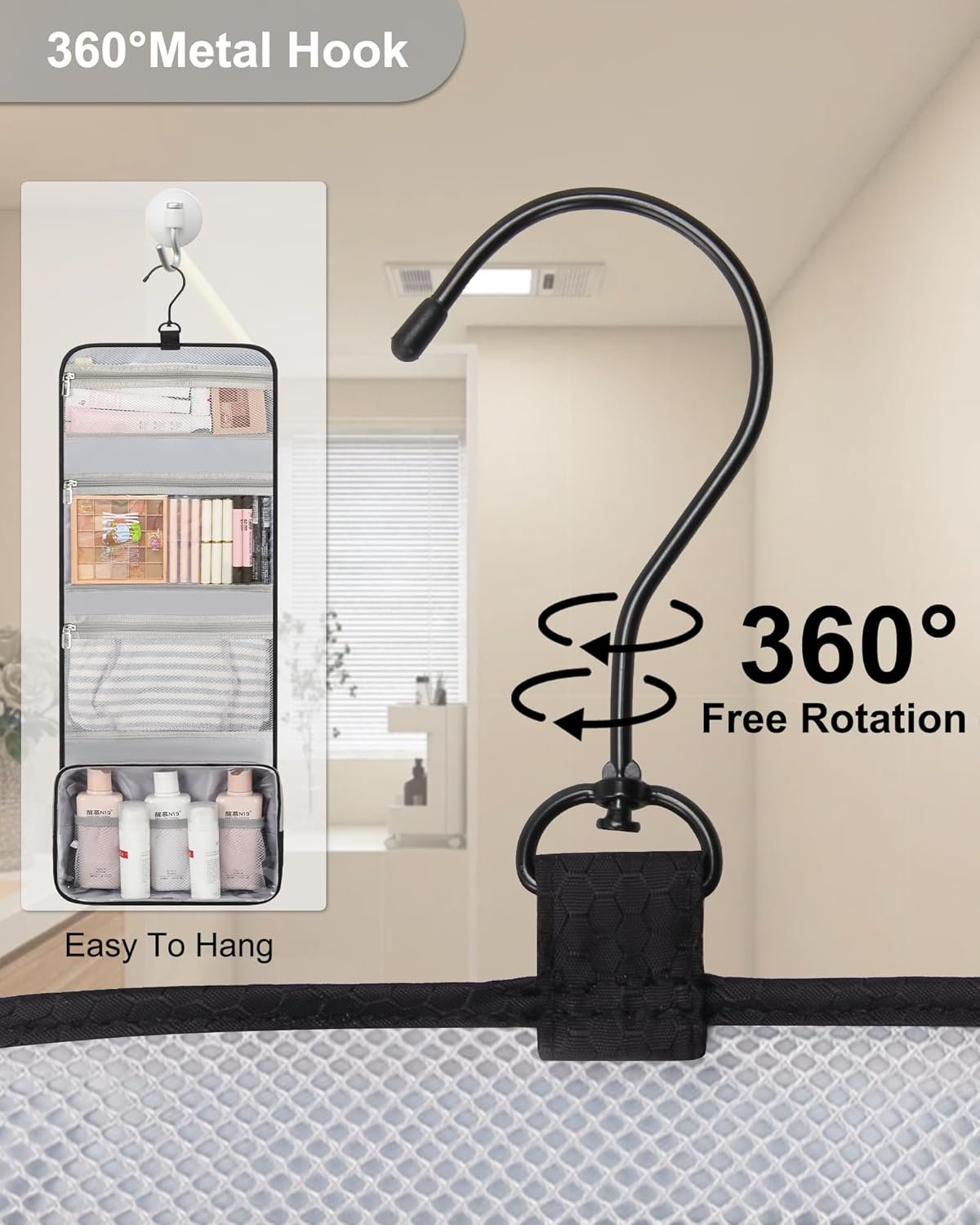 Private Label Waterproof Large Hanging Toiletry Bag Custom Logo Shaving Travel Kit Makeup Organizer Cosmetic Case Manufacturer for Men Women Bathroom Shower Black Private Label Waterproof Large Hanging Toiletry Bag Custom Logo Shaving Travel Kit Makeup Organizer Cosmetic Case Manufacturer for Men Women Bathroom Shower Black