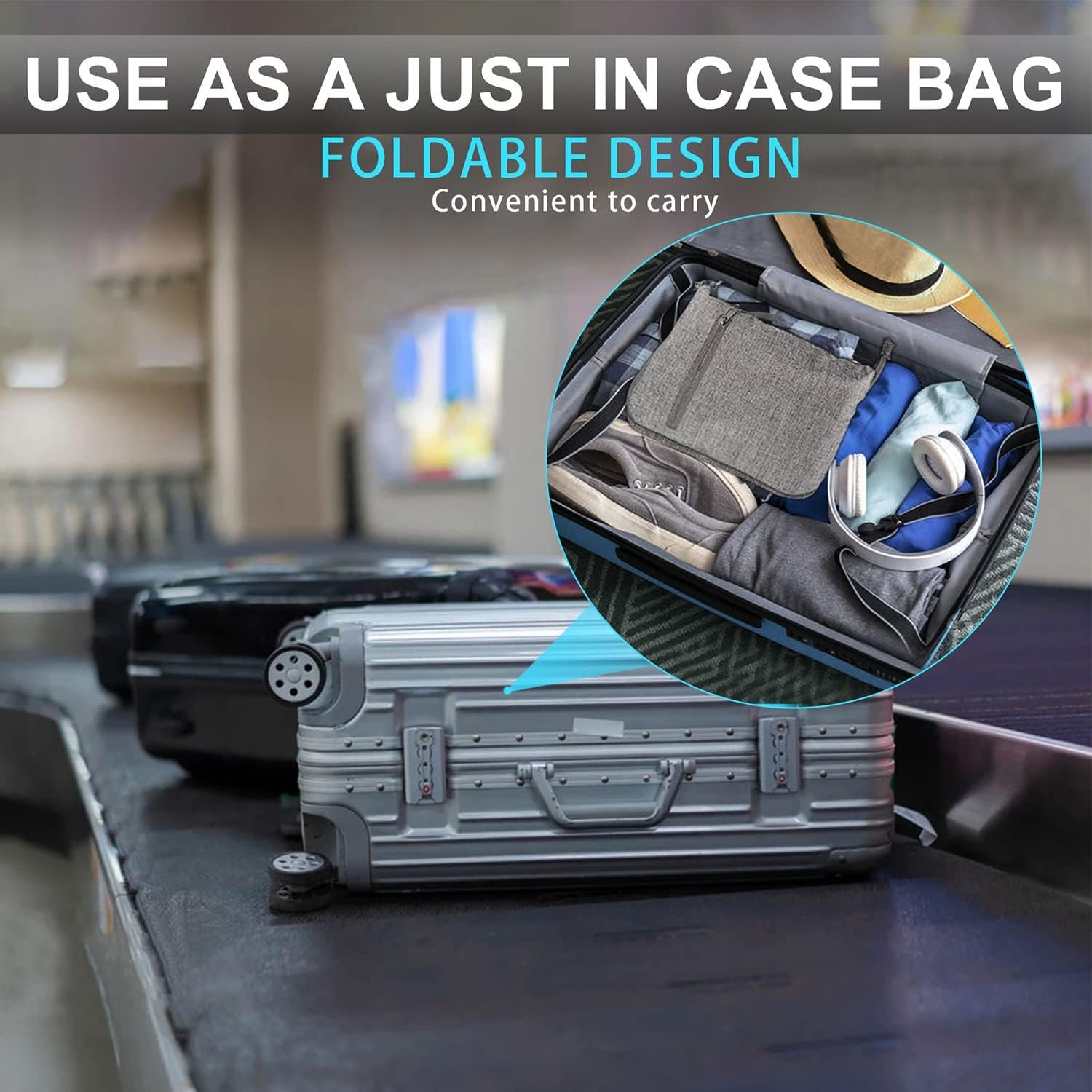 Private Label 65L/85L/115L Foldable Travel Duffle Bag Lightweight Checked Luggage with Shoe Compartment and Custom Logo Water-Resistant Weekender Overnight Bag for Men & Women Manufacturer