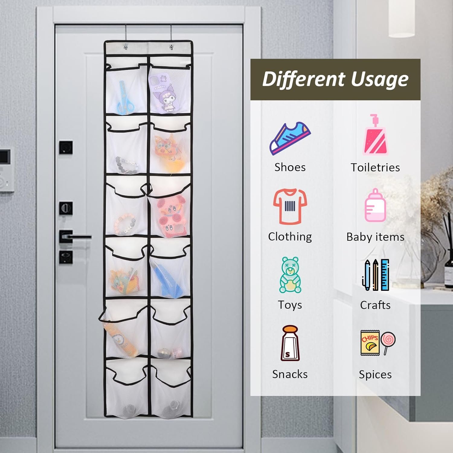 Custom Logo 2PK 12 Large Pockets Private Label Over Door Hanging Shoe Organizer Manufacturer Custom Logo 2PK 12 Large Pockets Private Label Over Door Hanging Shoe Organizer Manufacturer