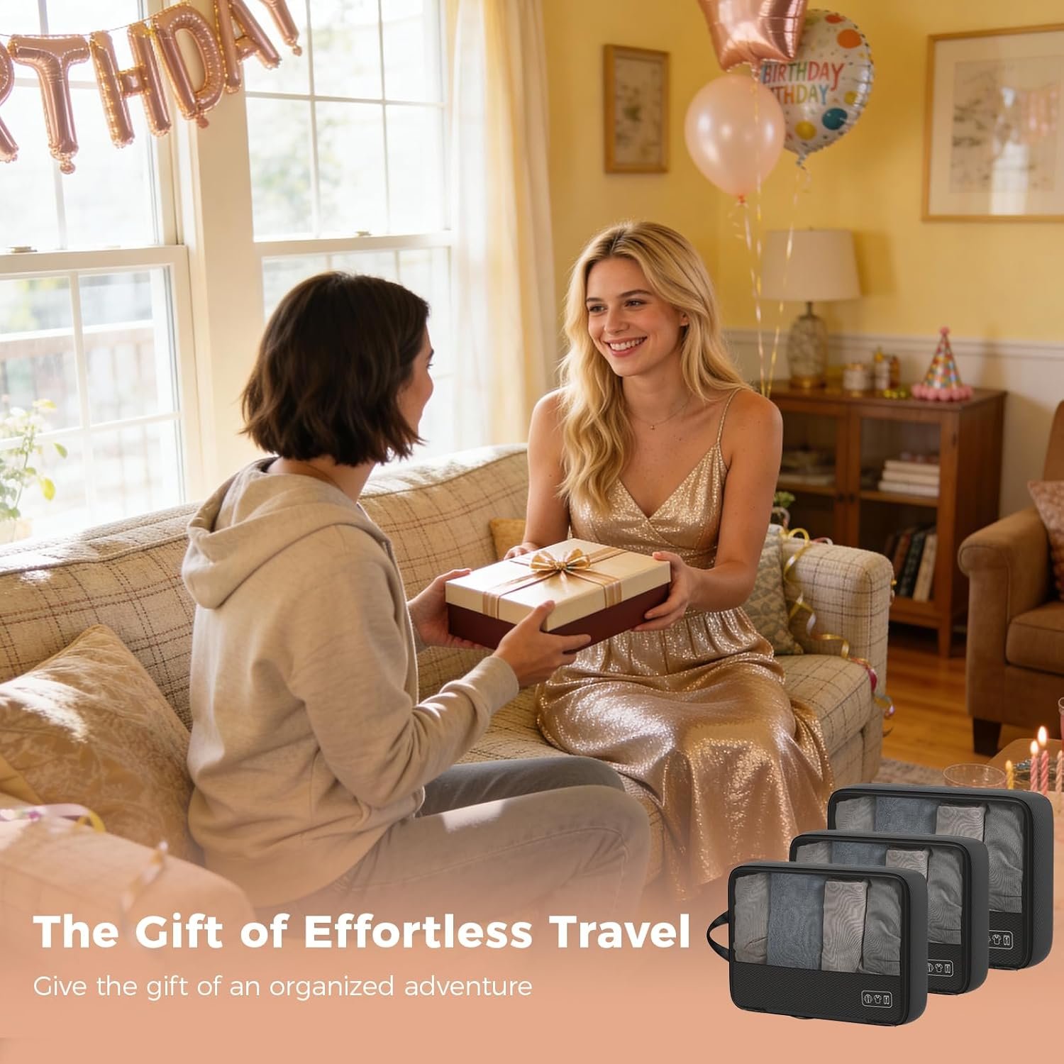 Custom Logo Ultralight 8-Set Compression Packing Cubes for Travel Private Label Suitcase Luggage Organizers with Toiletry Laundry Bags Manufacturer Black