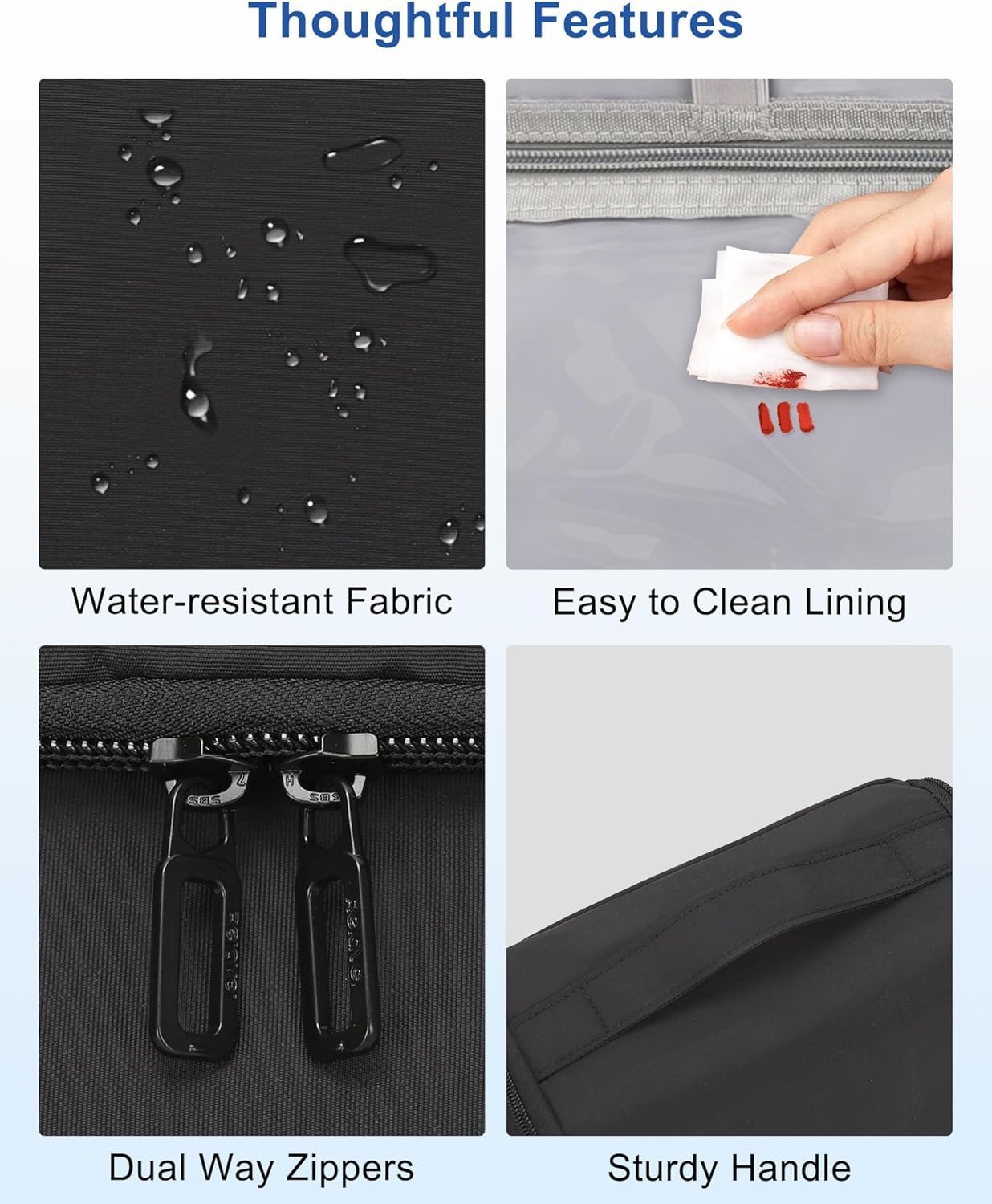 Custom Logo Hanging Toiletry Bag for Men and Women Water-Resistant Large Travel Toiletries Makeup Cosmetic Organizer Shaving Dopp Kit Private Label Shower Bathroom Hygiene Carry-On Essentials Factory