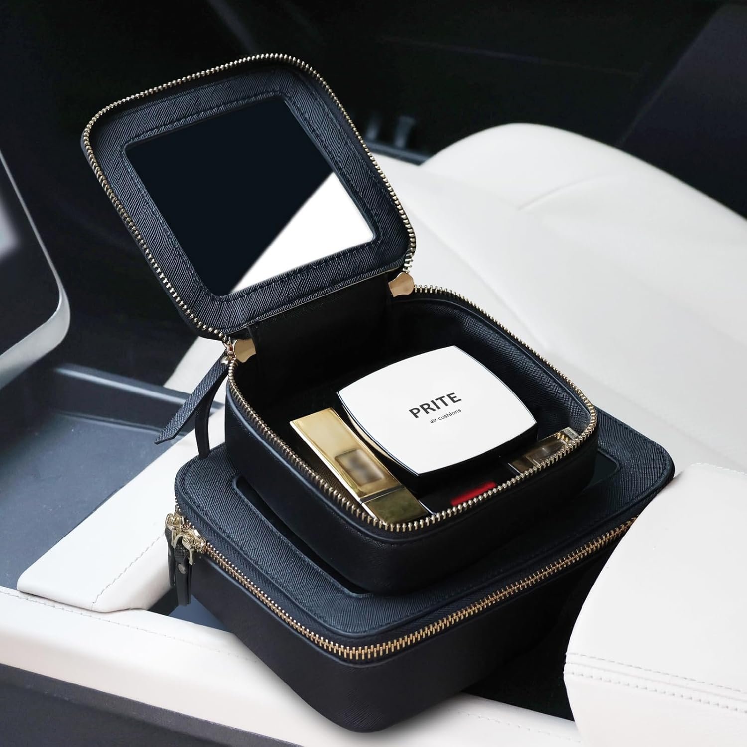 Private Label Clear Makeup Bag Cosmetic Organizer Manufacturer Waterproof Travel Toiletry Skincare Pouch with Golden Zipper Custom Logo (Black) Private Label Clear Makeup Bag Cosmetic Organizer Manufacturer Waterproof Travel Toiletry Skincare Pouch with Golden Zipper Custom Logo (Black)