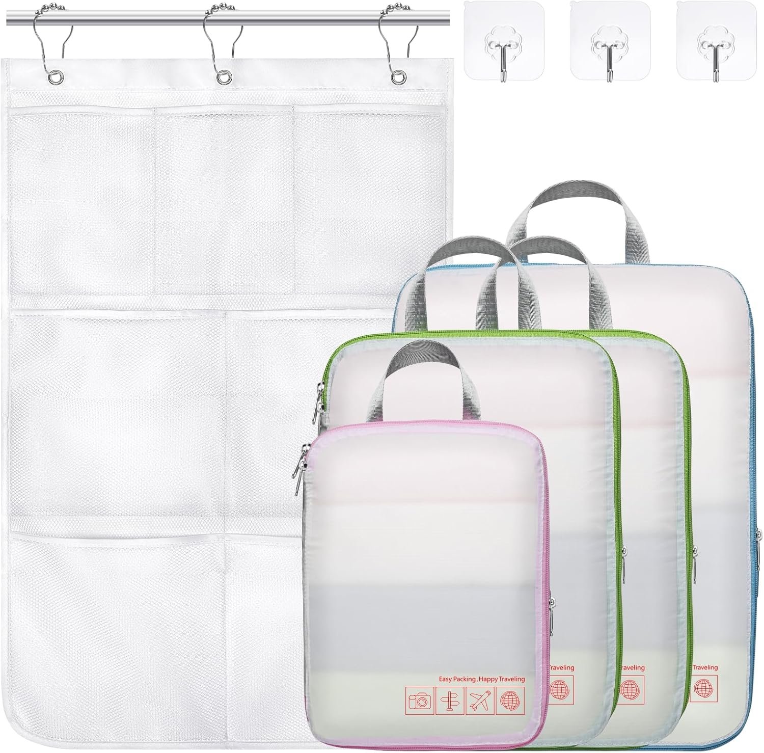 Manufacturer Compression Packing Cubes for Travel Lightweight Expandable Private Label Luggage Organizers Custom Logo Space Saver for Carry-On Suitcases