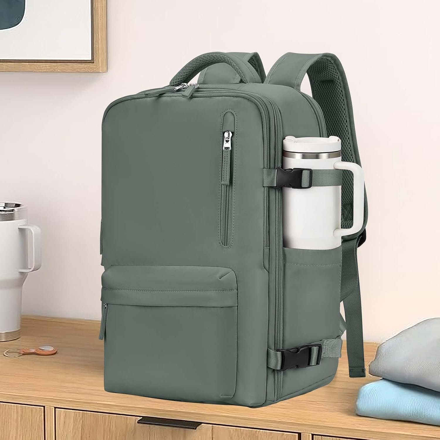 Custom Logo Large Carry-On Flight Approved Travel Laptop Business Backpack Private Label for Women Men Mochila de Viaje Factory