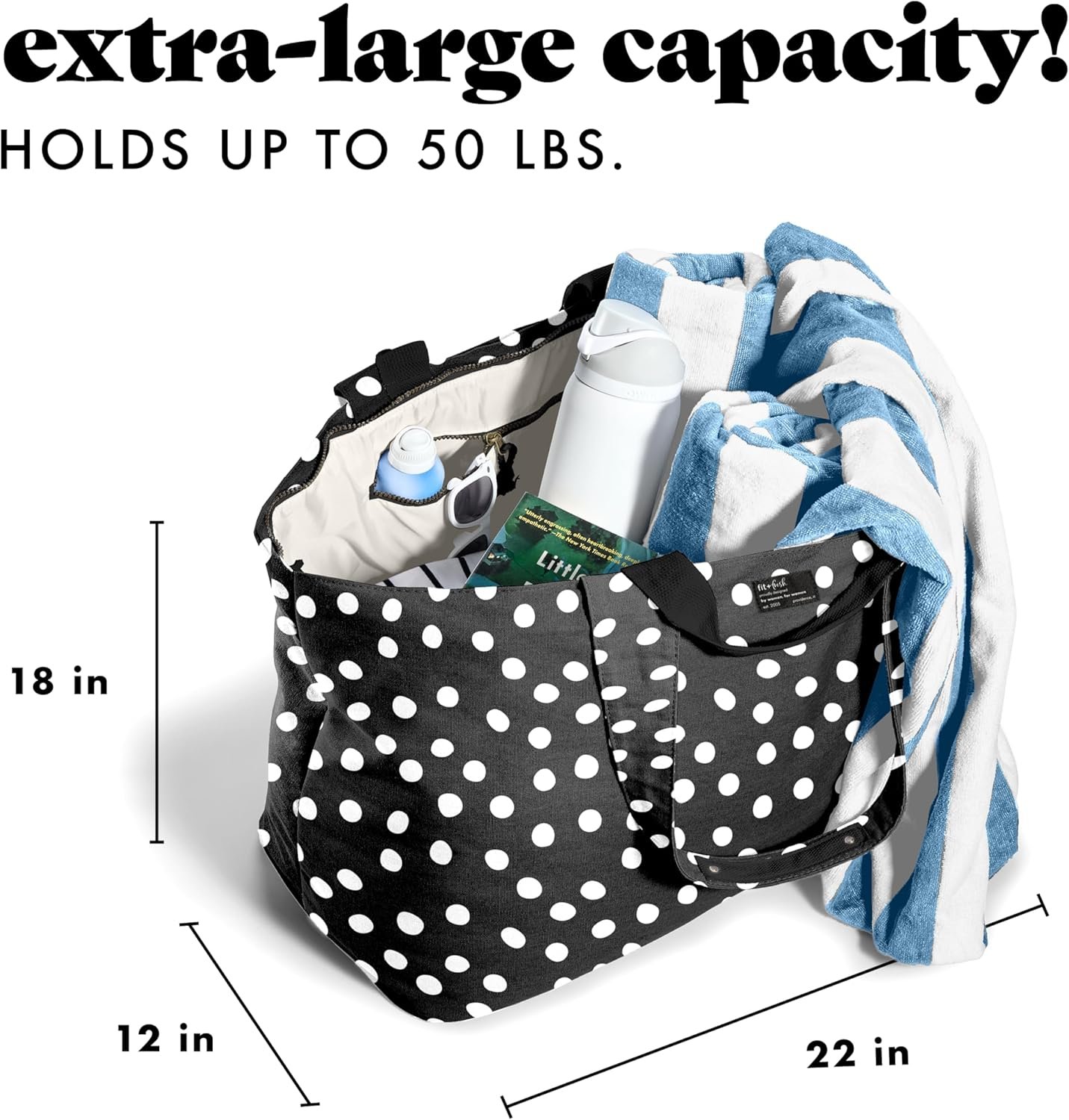 Private Label Large Beach Bag for Women - Custom Logo Extra Large Travel Tote Manufacturer With Pockets