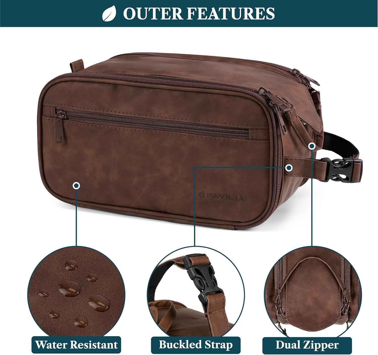 Manufacturer Toiletry Bag for Men Women Custom Logo Mens Travel Bag Toiletries Organizer Case Grooming Shaving Dopp Kit Private Label PU Leather Water Resistant Cosmetic Pouch Dark Brown Manufacturer Toiletry Bag for Men Women Custom Logo Mens Travel Bag Toiletries Organizer Case Grooming Shaving Dopp Kit Private Label PU Leather Water Resistant Cosmetic Pouch Dark Brown