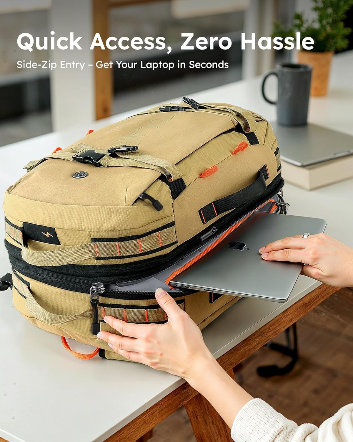 Custom Logo 40L-50L Travel Backpack for Men and Women Carry On with Wet Dry Compartment TSA Approved Laptop Compartment Fits 15.6 Inch Private Label Convertible Expandable Large Rucksack Duffel Bag from Manufacturer for Work Travel