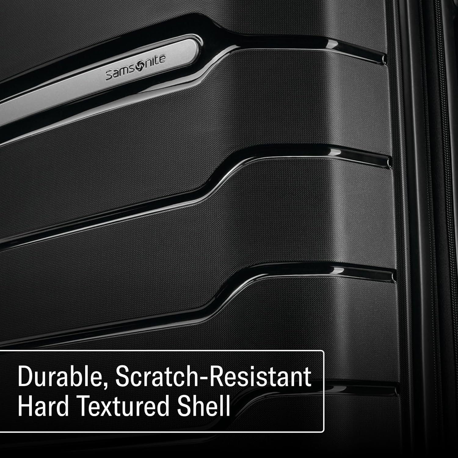 Private Label Hardside Carry-On Luggage with Spinner Wheels - Custom Logo TSA Airline-Approved Hardshell Suitcase - Manufacturer Expandable Hard Shell Smooth Rolling Wheels for Lightweight Travel Black