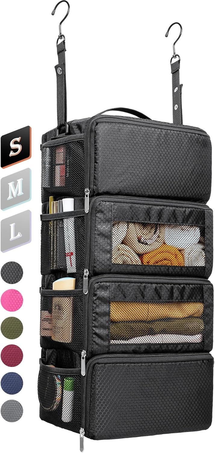 Custom Logo Suitcase Organizer Hanging Shelves Packing Cubes Private Label Collapsible Travel Luggage Portable Carry-on Manufacturer