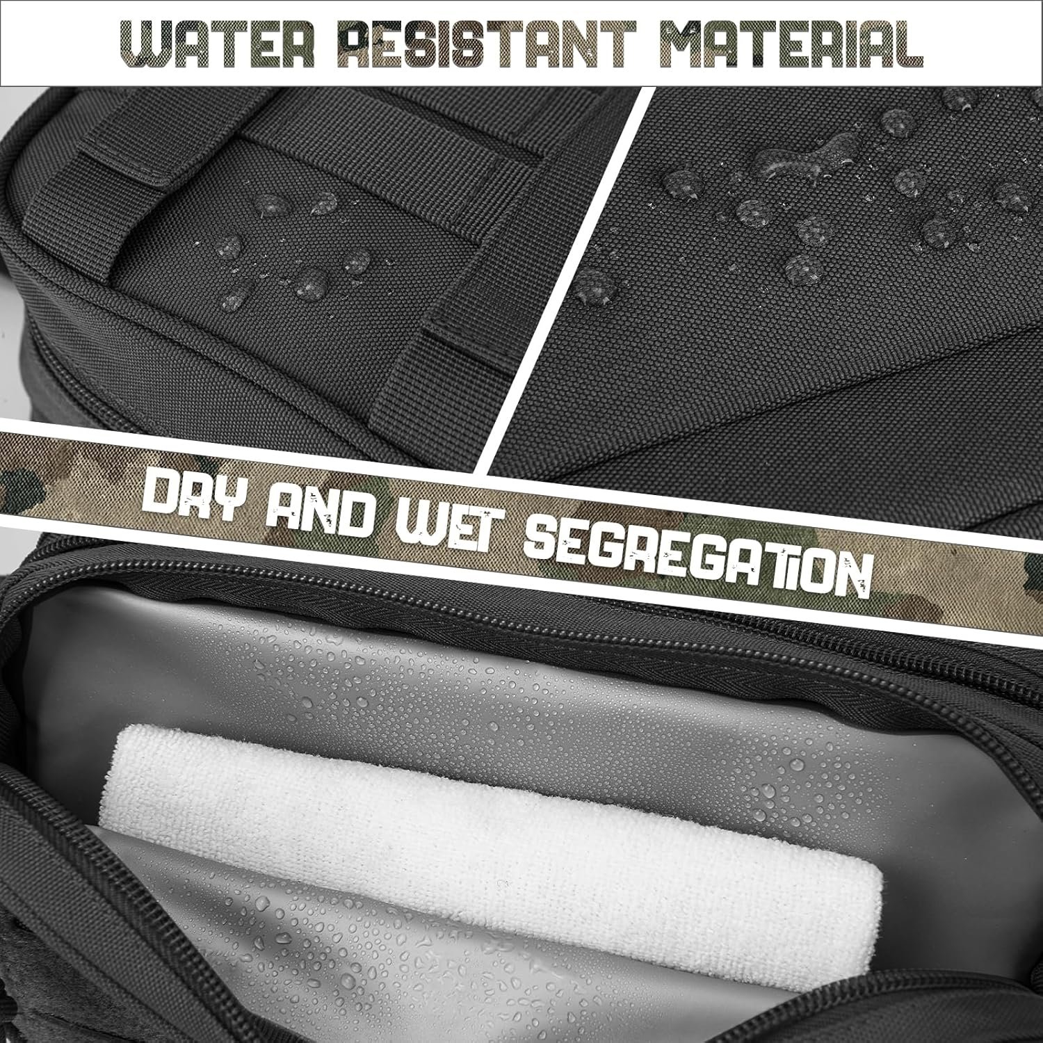 Custom Logo Tactical Toiletry Bag for Men Hygiene EDC Military MOLLE Pouches Small Dopp Kit Manufacturer Mens Shaving Kit Private Label Travel Shower Bag