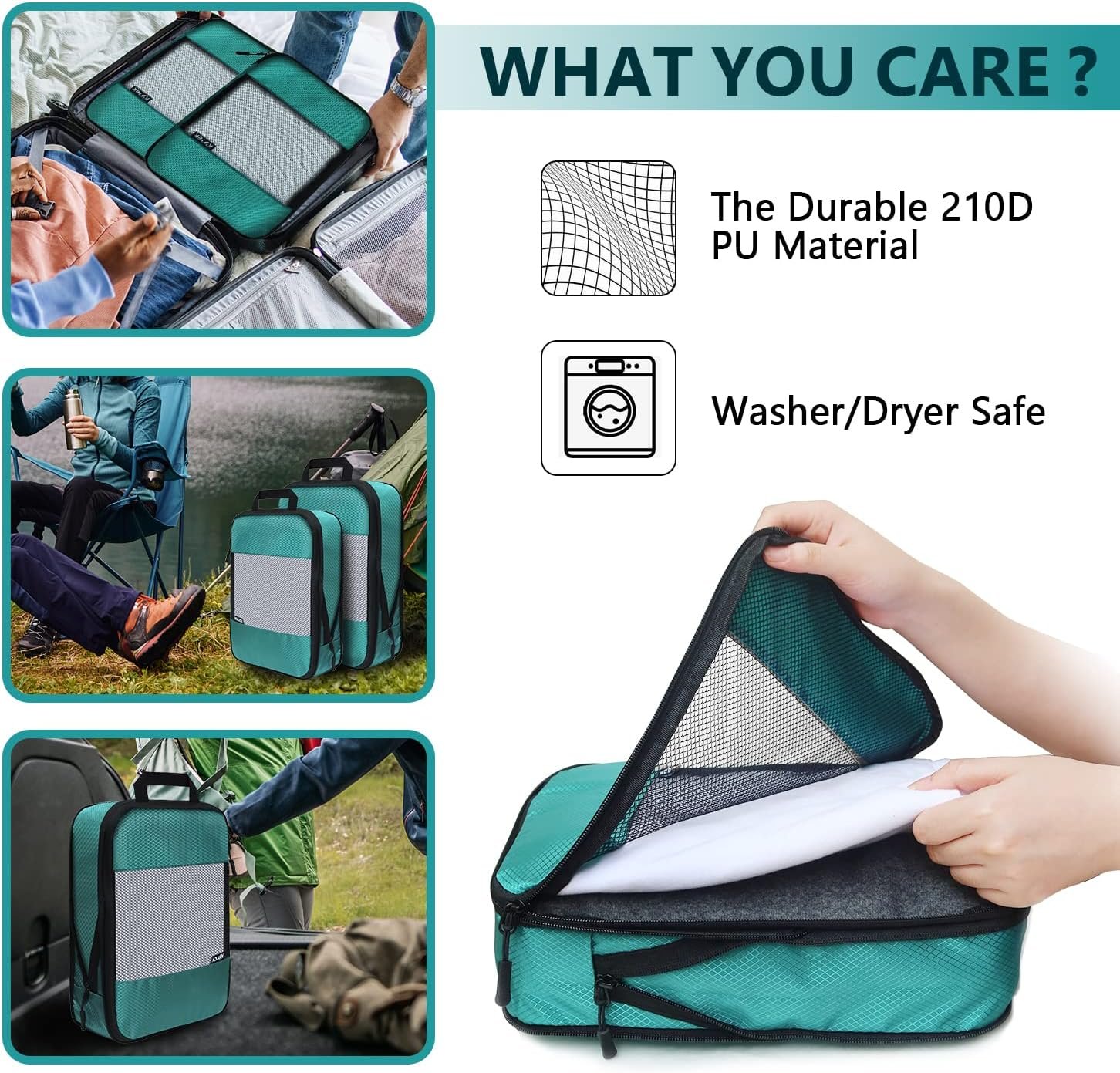 Custom Logo Compression Packing Cubes for Suitcases 5 Set Lightweight Private Label Luggage Organizer Bags Manufacturer Travel Cubes for Carry On