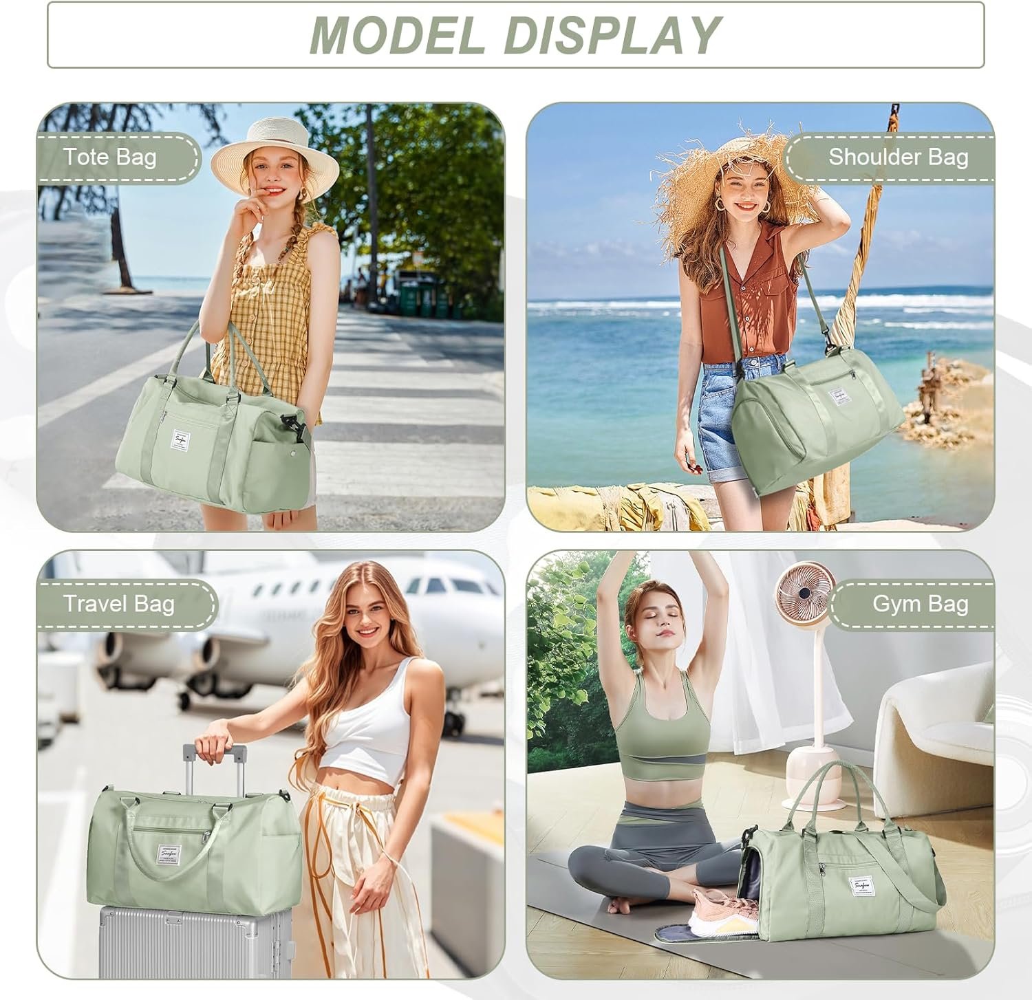 Factory Weekender Duffel Bags for Women Men Custom Logo Travel Tote for Airplane Sports Gym Dance Overnight Luggage with Wet Pocket Shoe Compartment Private Label Carry-On Hospital Bag for Labor and Delivery