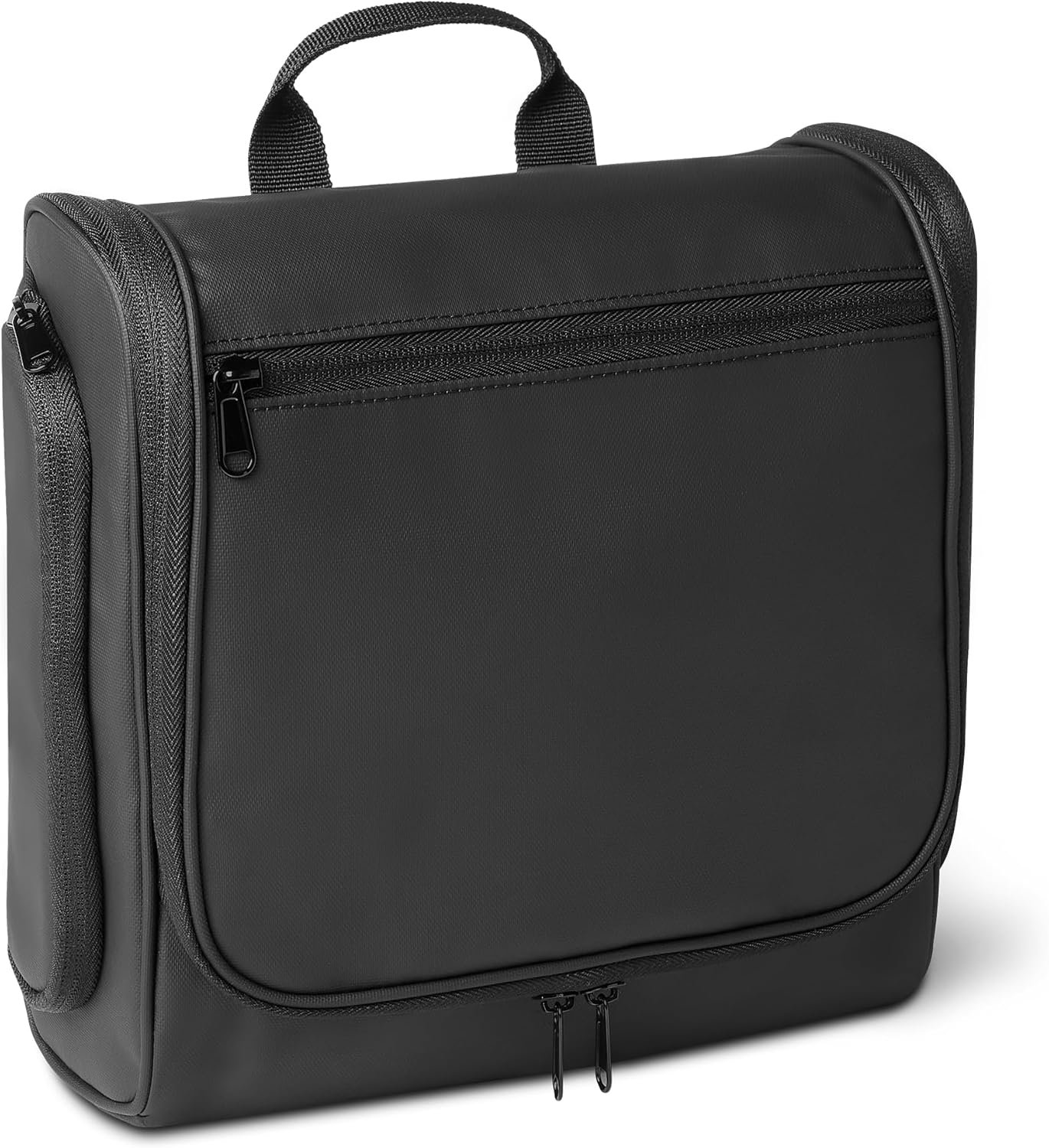 Private Label Waterproof Hanging Dopp Kit Travel Toiletry Bag for Men and Women with Multiple Interior Pockets Custom Logo 2 Side Pockets Black 10