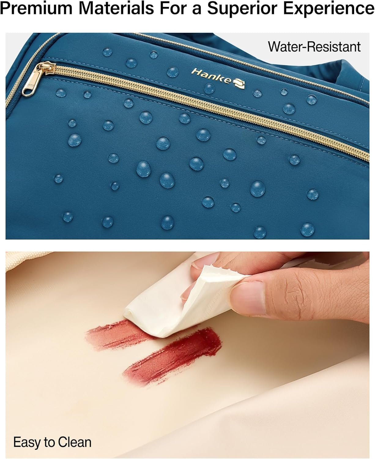 Custom Logo Hanging Travel Toiletry Bag for Women Water-Resistant Private Label Makeup Organizer with Hook Cosmetic Bag for Bathroom and Travel Essentials Manufacturer Off White