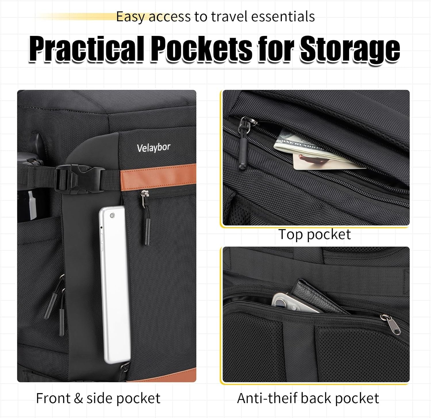 Custom Logo 42L Travel Backpack with 4 Packing Cubes Private Label TSA Friendly Carry-On Bag with USB Charging Port Water-Resistant Weekender Business Backpack for Men Women Manufacturer Fits 17.3