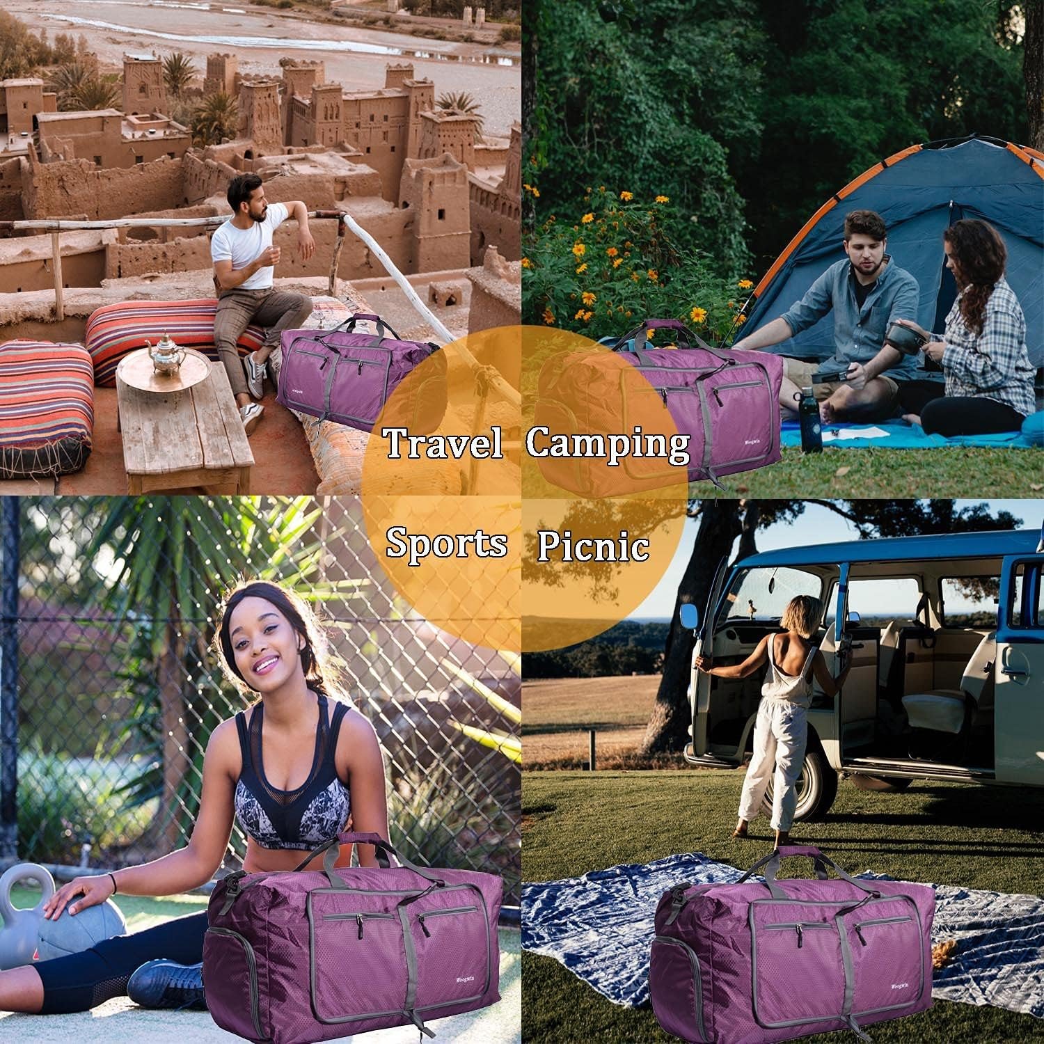 Private Label Large Foldable Waterproof Overnight Travel Duffel Bag Custom Logo for Beach Swim Pool Sports Gym Manufacturer