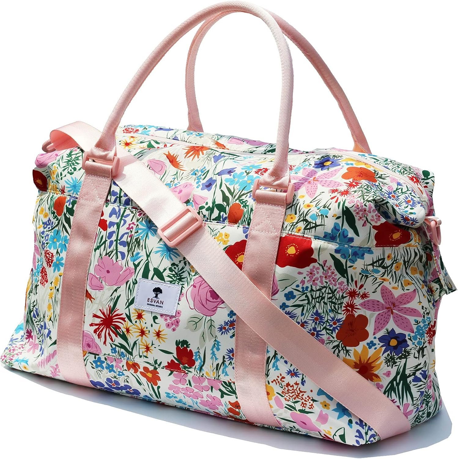 Custom Logo Travel Tote Duffel Gym Bag Weekender Overnight Carry-On Crossbody Bag Private Label Manufacturer with Wet Pocket and Trolley Sleeve Upgraded