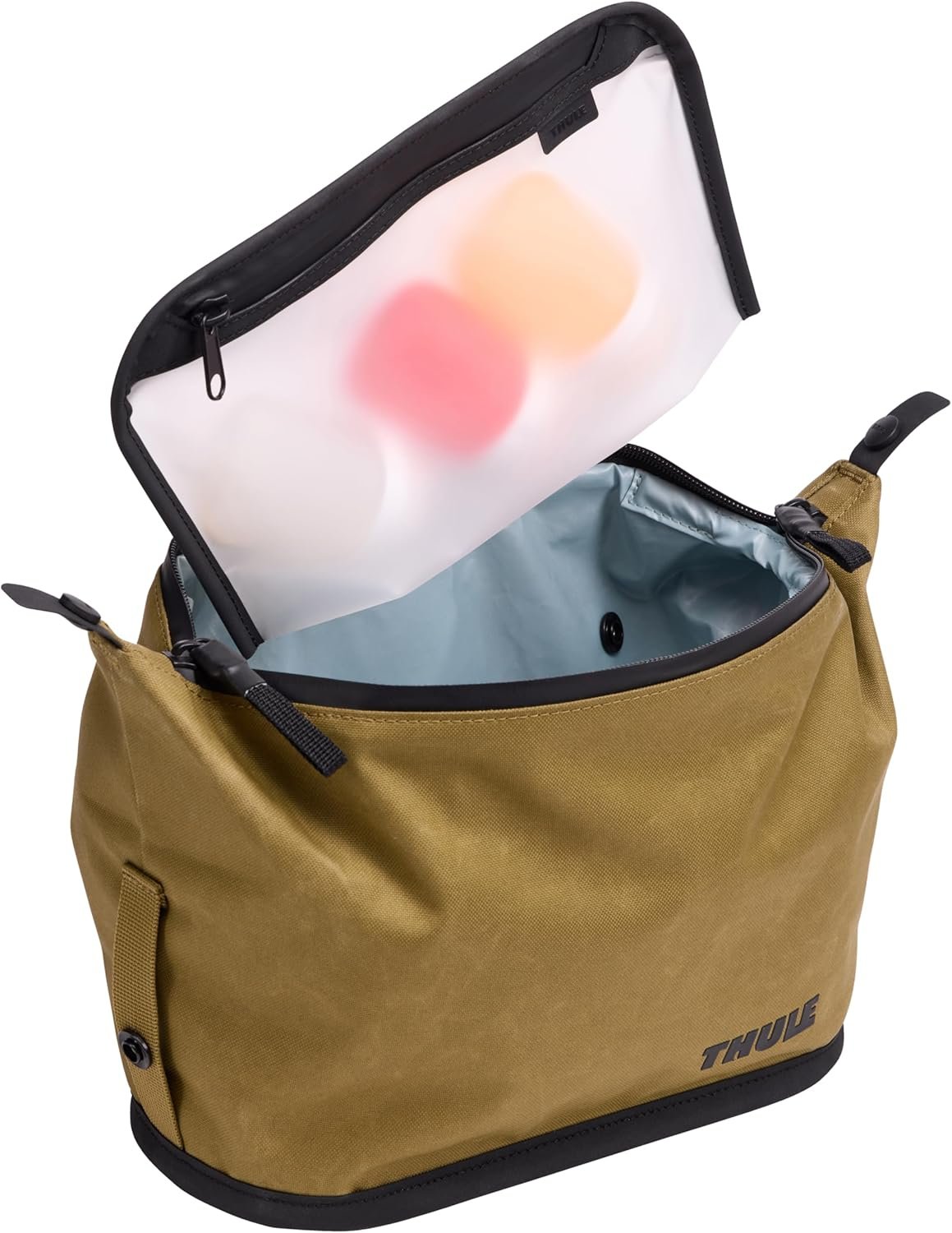 Custom Logo Water-Resistant Toiletry Bag for Toiletries Makeup & Shaving Essentials with Removable Liquids Bag - Private Label Easy to Clean Snap Loop for Hanging - Waxed PFC-Free Fabric Manufacturer