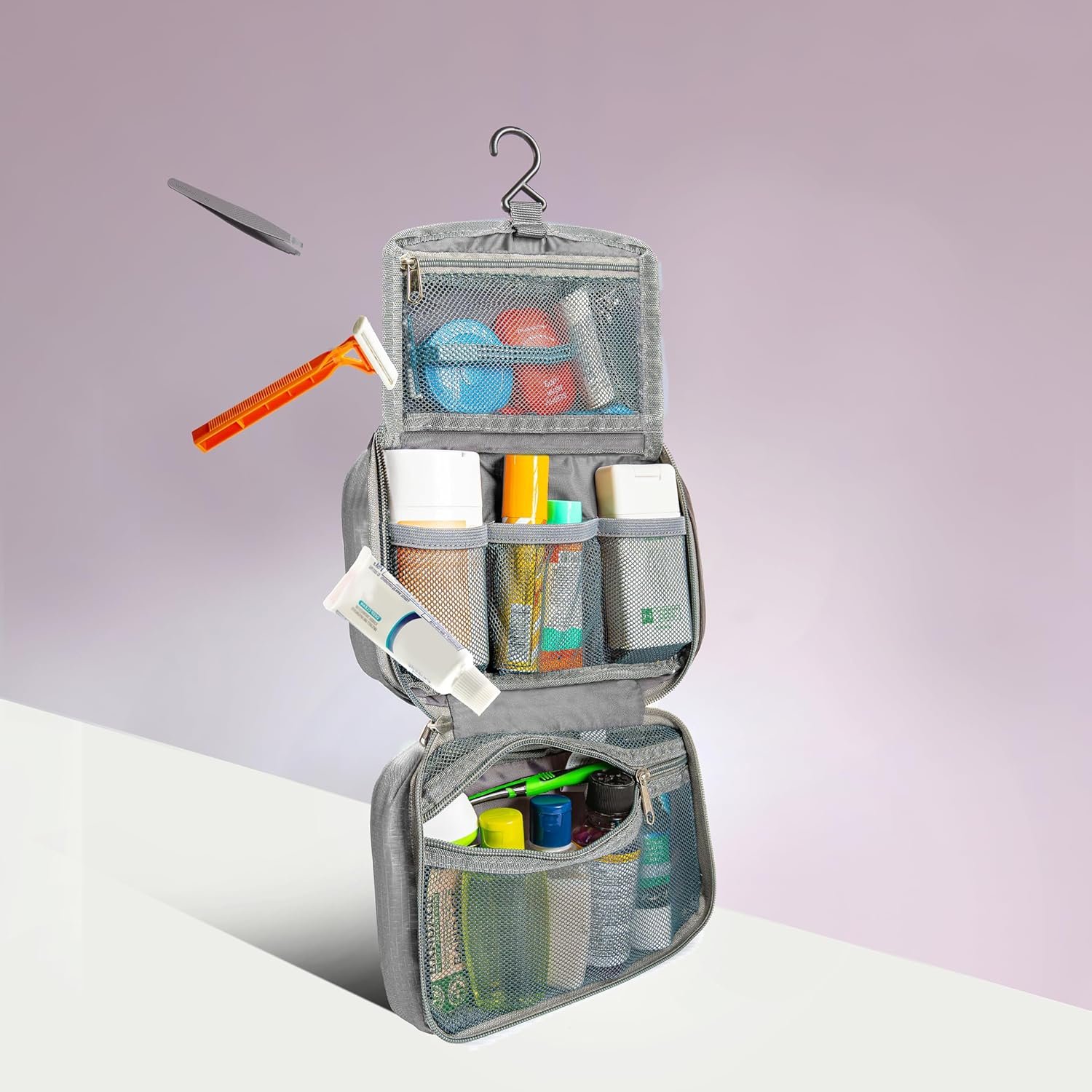 Private Label Custom Logo Compact Hanging Toiletry Kit Manufacturer