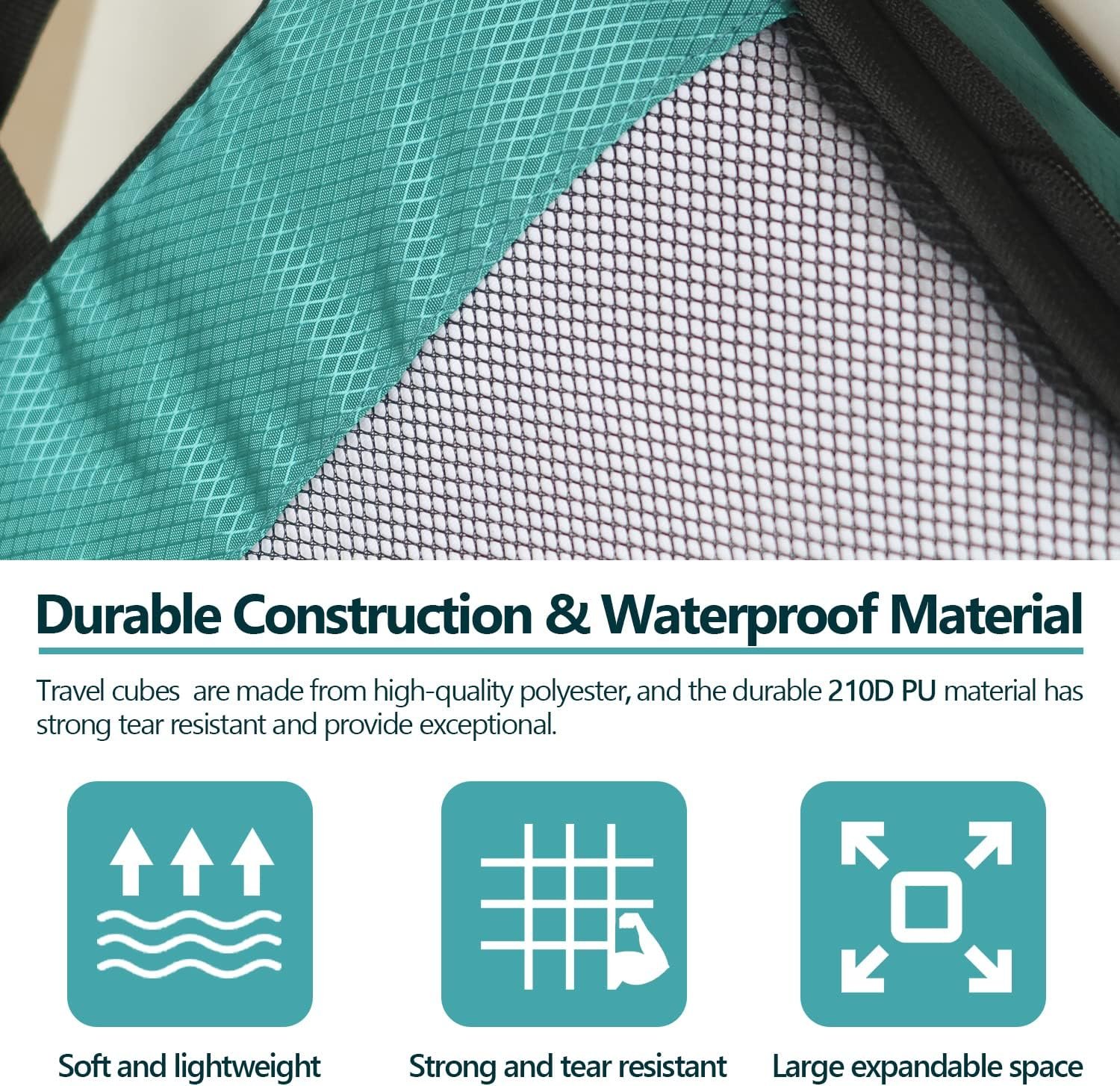 Custom Logo Compression Packing Cubes for Suitcases 5 Set Lightweight Private Label Luggage Organizer Bags Manufacturer Travel Cubes for Carry On