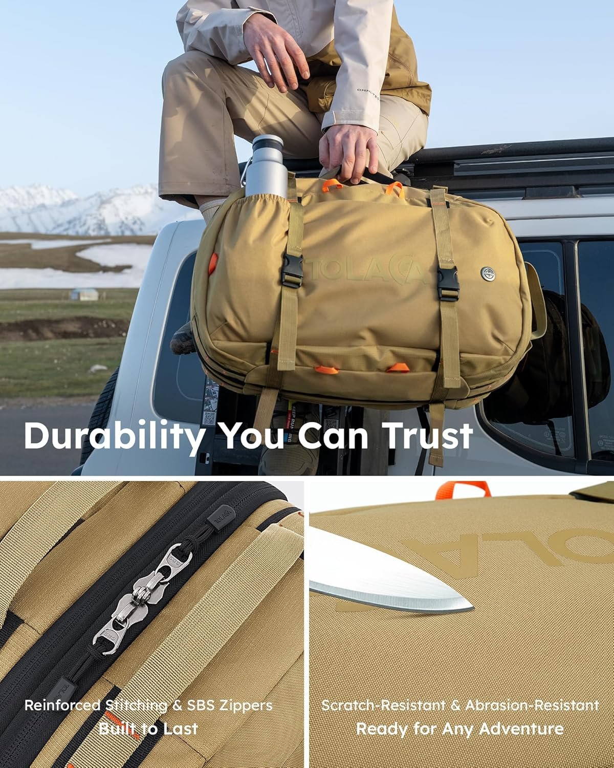 Custom Logo 40L-50L Travel Backpack for Men and Women Carry On with Wet Dry Compartment TSA Approved Laptop Compartment Fits 15.6 Inch Private Label Convertible Expandable Large Rucksack Duffel Bag from Manufacturer for Work Travel