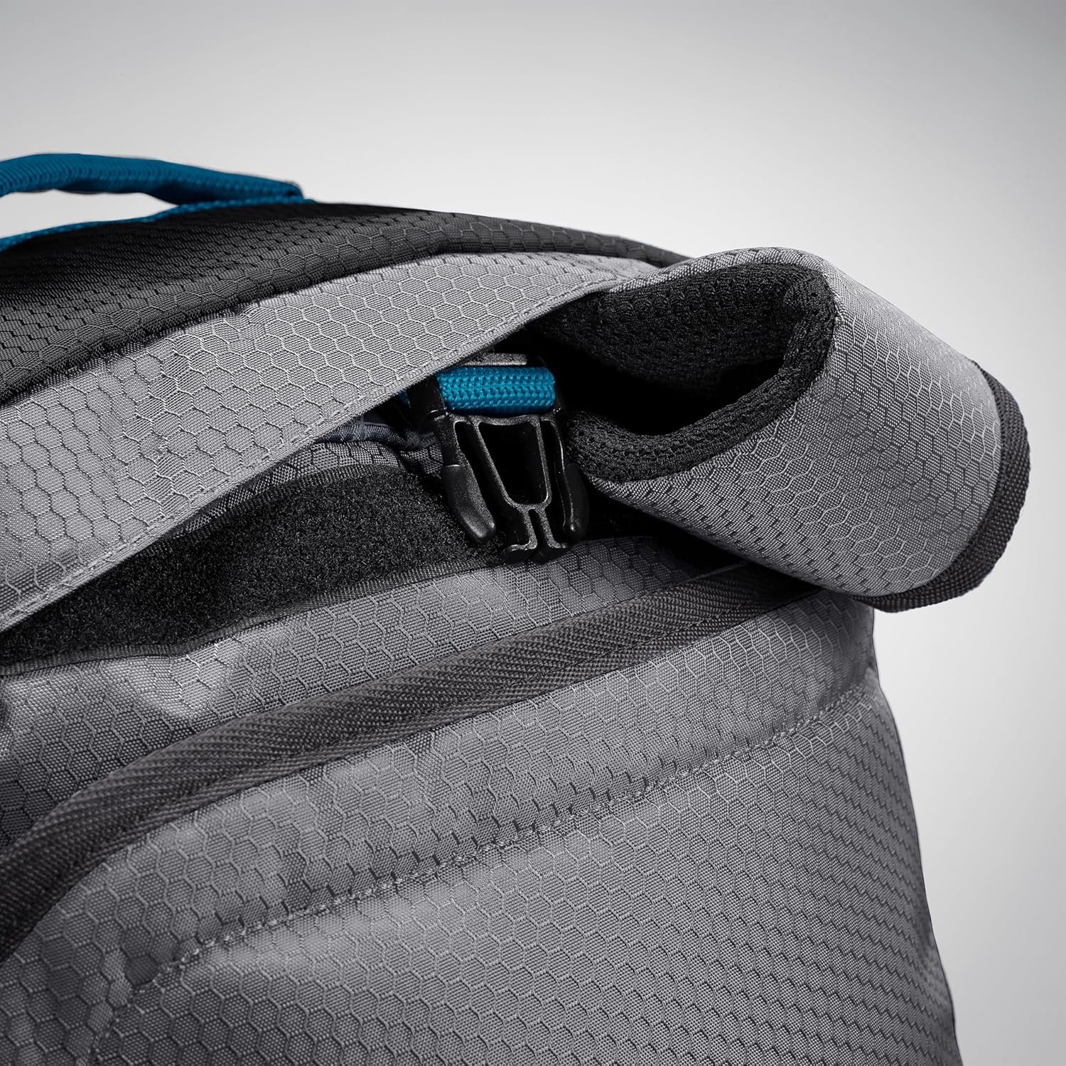 Private Label Fairlead Convertible Duffel Bag Lightweight Durable Weekender Easily Converts to Backpack with Custom Logo 64L Capacity Steel Gray/Mercury/Blue from Manufacturer