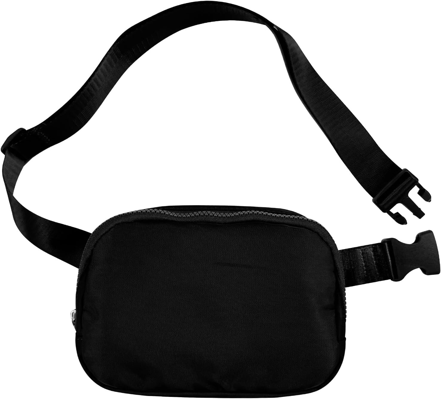 Custom Logo Black Fashion Waist Packs Private Label Mini Solid Color Fanny Pack Compact and Functional Belt Bag with Adjustable Strap for Women and Men Hiking Sports Outdoor Activities Manufacturer