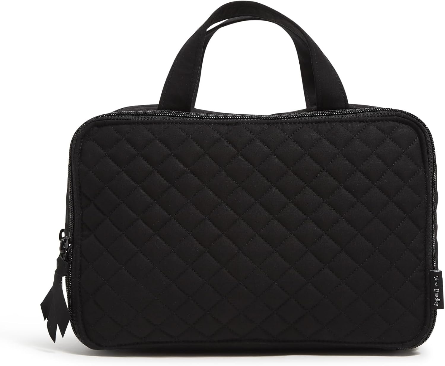 Custom Logo Cotton Ultimate Travel Makeup Organizer Private Label Case Black Manufacturer