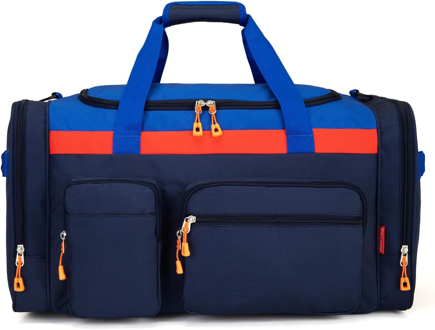 Custom Logo Large Kids Duffle Bag Private Label for Travel Overnight Weekender 22 Inch Dark Blue Manufacturer