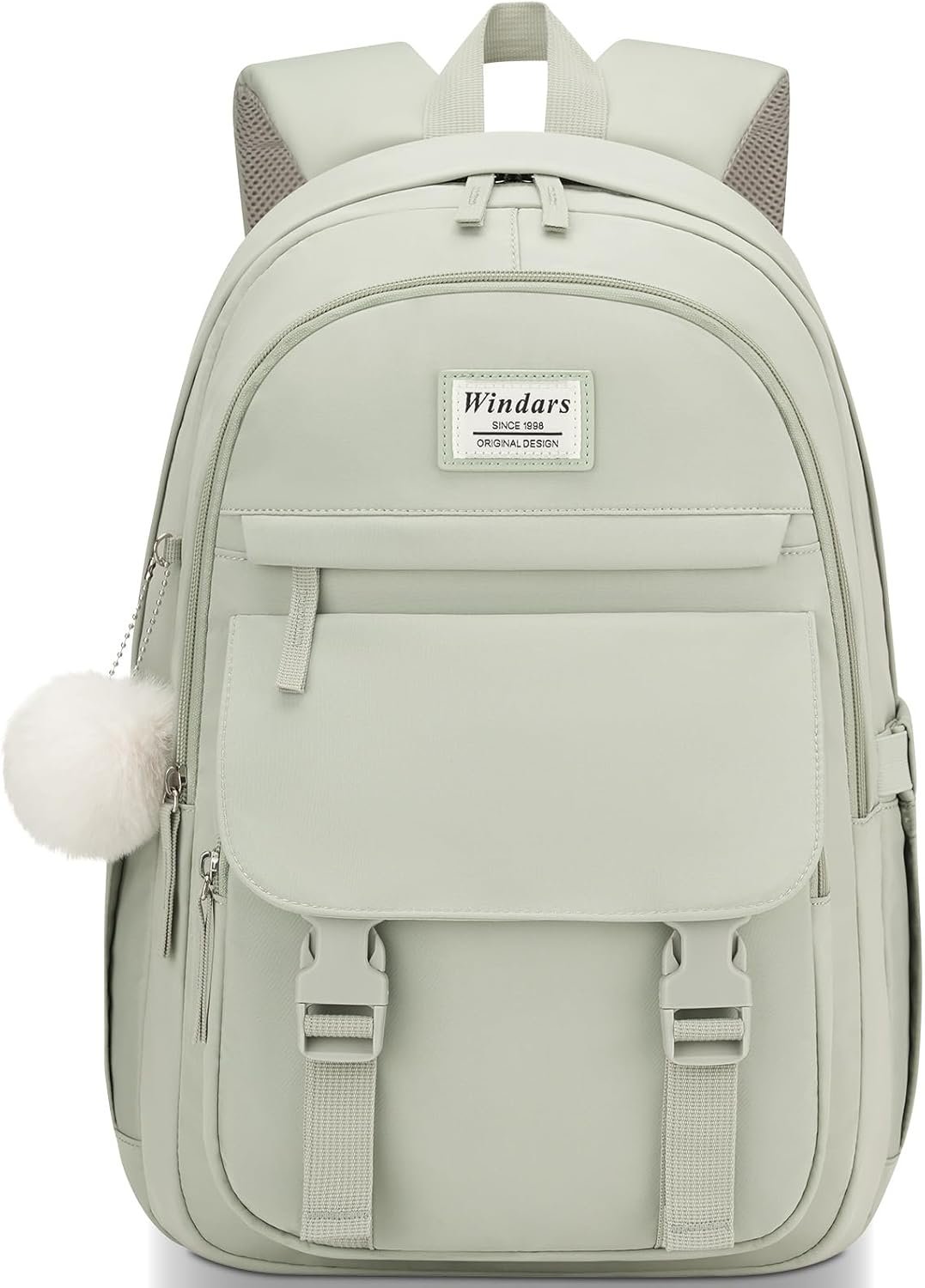 Custom Logo School Backpack for Teen Girls Cute College Backpacks for Women Students Private Label Aesthetic Bookbag Large 15.6 Inch Laptop Bag Middle School Travel Backpack Manufacturer Green