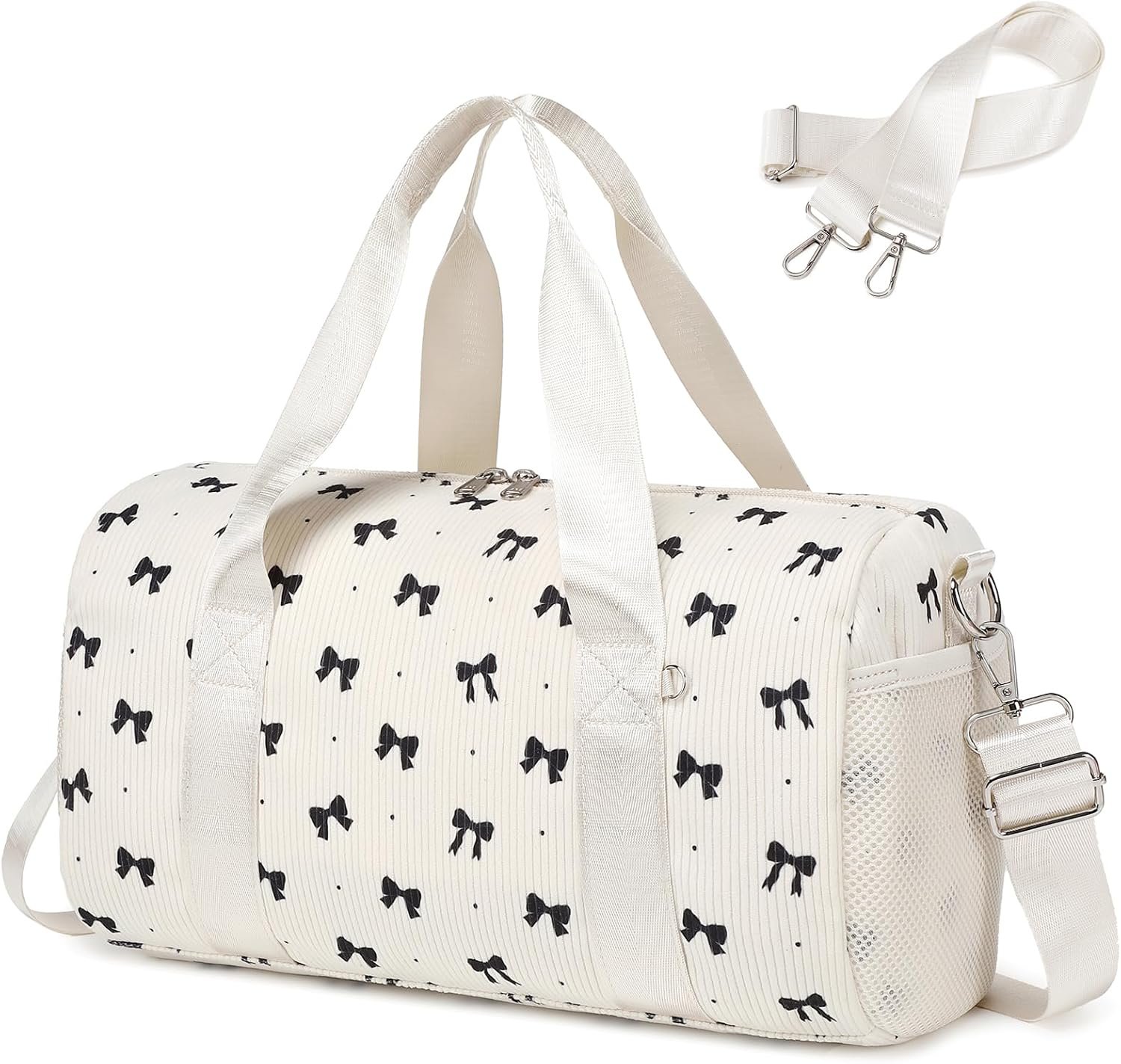 Custom Logo Small Dance Bag for Toddler Teen Girls Gym Sport Yoga Cheer Ballet Duffel Tote Private Label with Adjustable Straps Black Bow Factory