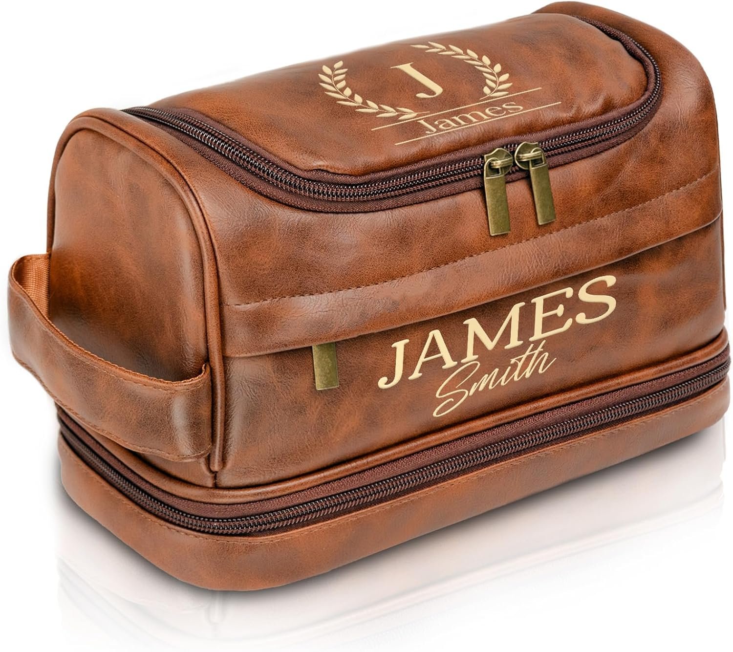 Custom Logo Toiletry Bag for Men Private Label Engraved Leather Travel Accessories Waterproof Shaving Kit Gift for Dad Husband Groomsmen Boyfriend Christmas Birthday Fathers Day Anniversary from Factory Custom Logo Toiletry Bag for Men Private Label Engraved Leather Travel Accessories Waterproof Shaving Kit Gift for Dad Husband Groomsmen Boyfriend Christmas Birthday Fathers Day Anniversary from Factory