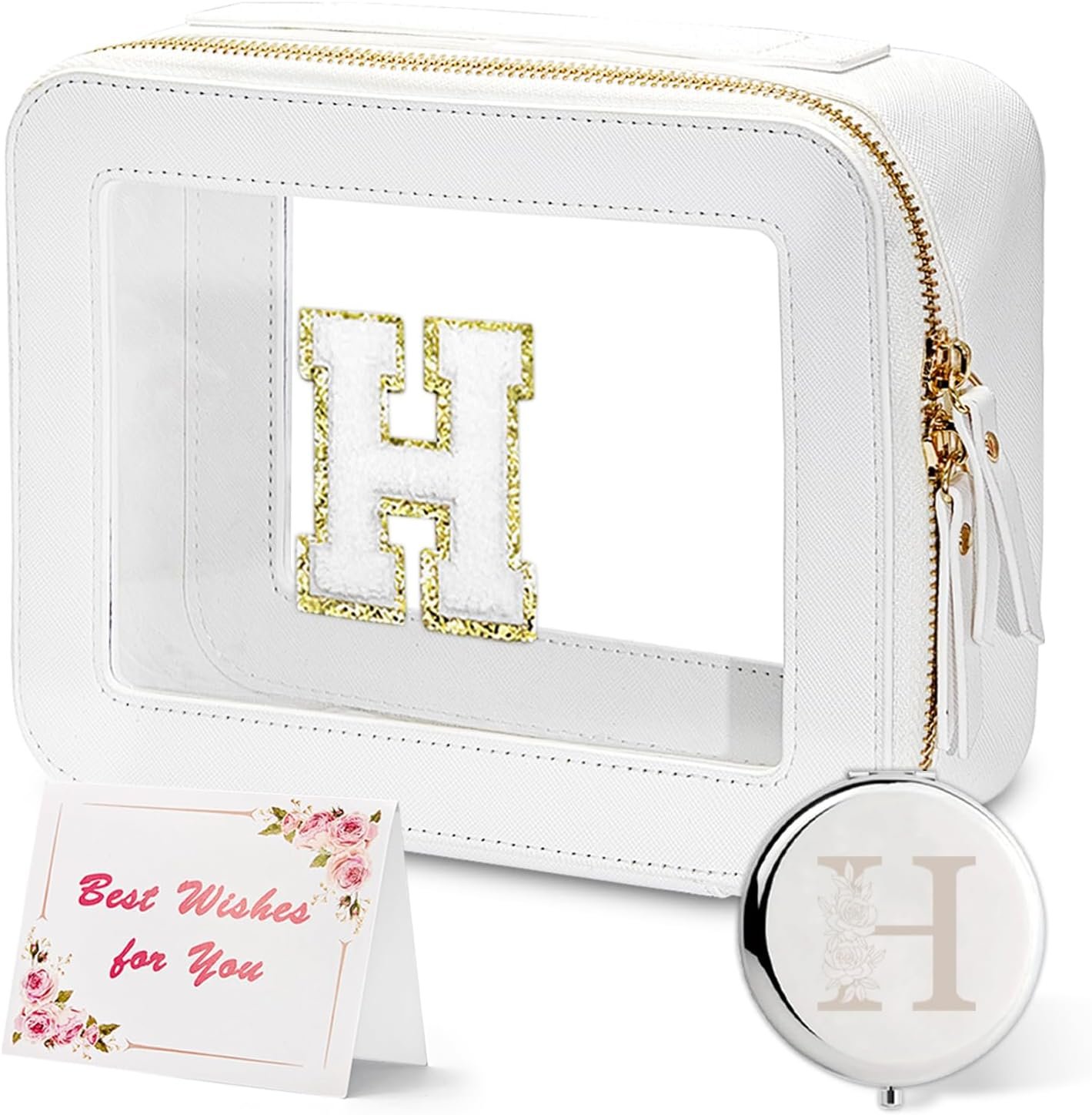 Factory Custom Chenille Letter Makeup Bag, Personalized Initial Birthday Gifts for Women Teen Girls and Mothers, Private Label Mom Presents Factory Custom Chenille Letter Makeup Bag, Personalized Initial Birthday Gifts for Women Teen Girls and Mothers, Private Label Mom Presents