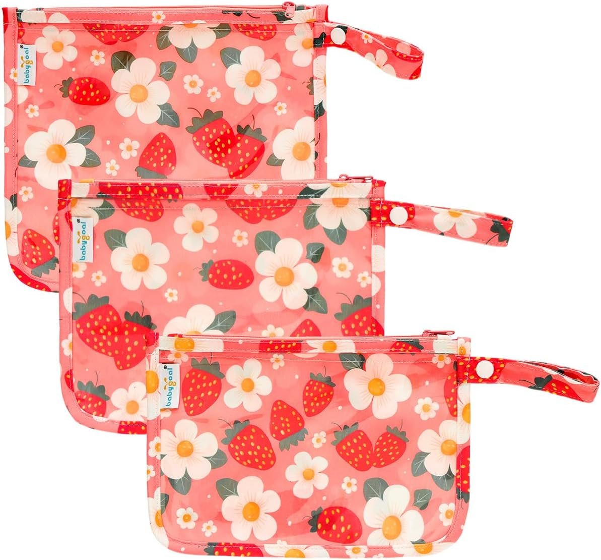 Factory Direct Private Label Clear Travel Organizer Bags 3 Pack TSA Approved Mess-Proof Pouches with Snap Handle Water-Resistant Toiletry Essentials for Baby & Mom Strawberry Custom Logo Factory Direct Private Label Clear Travel Organizer Bags 3 Pack TSA Approved Mess-Proof Pouches with Snap Handle Water-Resistant Toiletry Essentials for Baby & Mom Strawberry Custom Logo