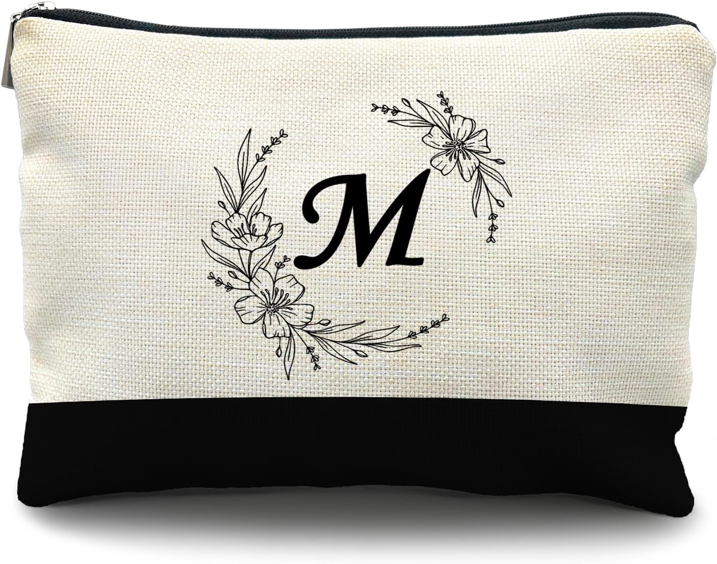 Manufacturer Custom Logo Personalized Monogram Bridesmaid Makeup Bag Private Label Cosmetic Gifts for Women (M)