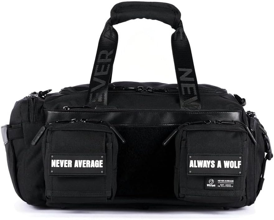 Private Label 20L Mini Duffle Bag for Gym & Travel Waterproof Carry-On Weekender Bag with Shoe Compartment Hard Bottom Custom Logo and Tactical Molle System Manufacturer