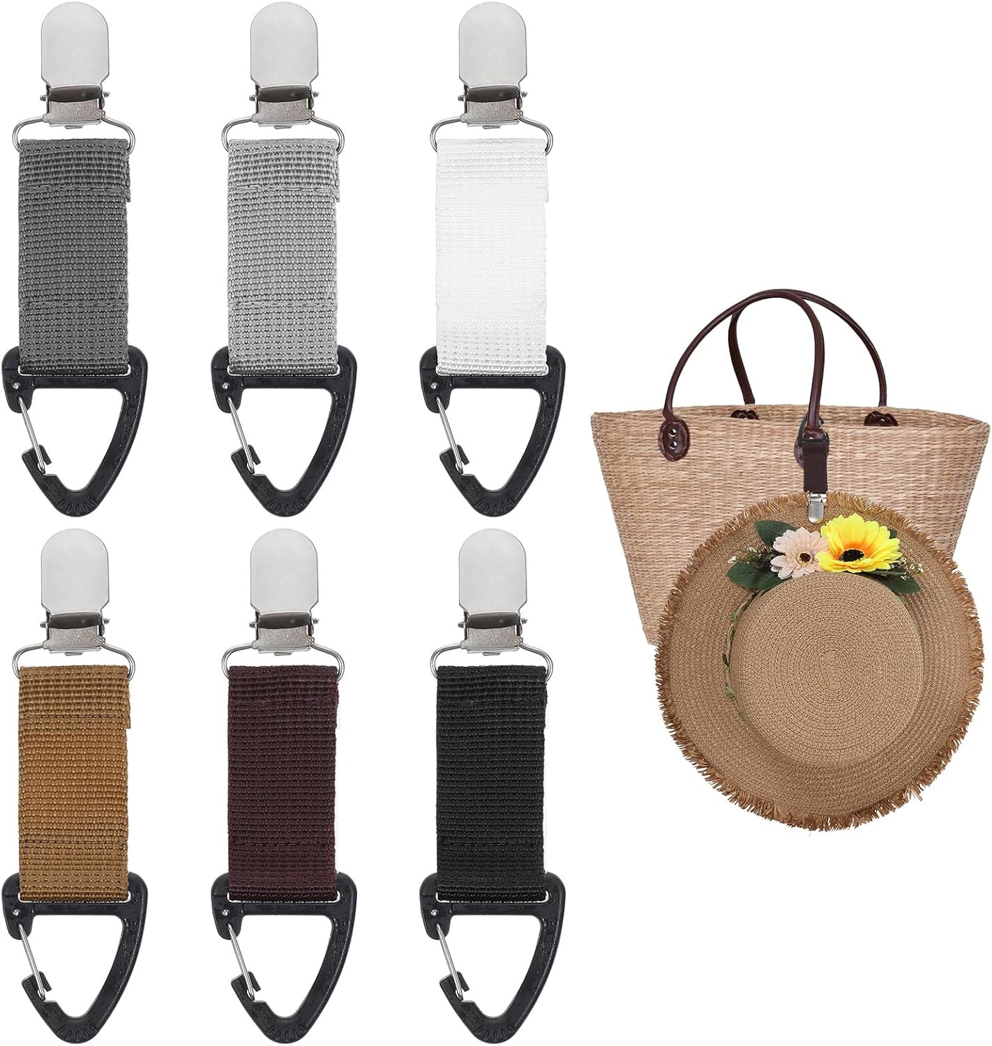 Private Label 6 Pack Elastic Travel Hat Clips Custom Logo Hands-Free Hat Holders for Bags Backpacks Purses Luggage Outdoor Accessories Manufacturer Private Label 6 Pack Elastic Travel Hat Clips Custom Logo Hands-Free Hat Holders for Bags Backpacks Purses Luggage Outdoor Accessories Manufacturer