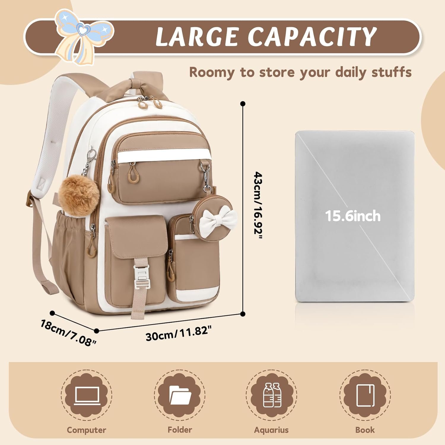 Private Label Kids Backpack for Girls Aged 6-14 Kindergarten Elementary Middle School Cute Bookbag with Custom Logo Multi-Compartment Water-Resistant Manufacturer Private Label Kids Backpack for Girls Aged 6-14 Kindergarten Elementary Middle School Cute Bookbag with Custom Logo Multi-Compartment Water-Resistant Manufacturer
