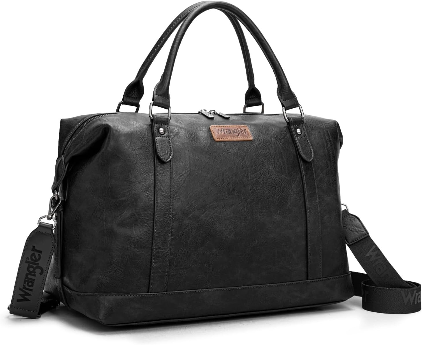 Private Label Large Waterproof Duffel Travel Weekender Carry On Overnight Bag for Women Gym Trips Weekends Custom Logo Manufacturer Black