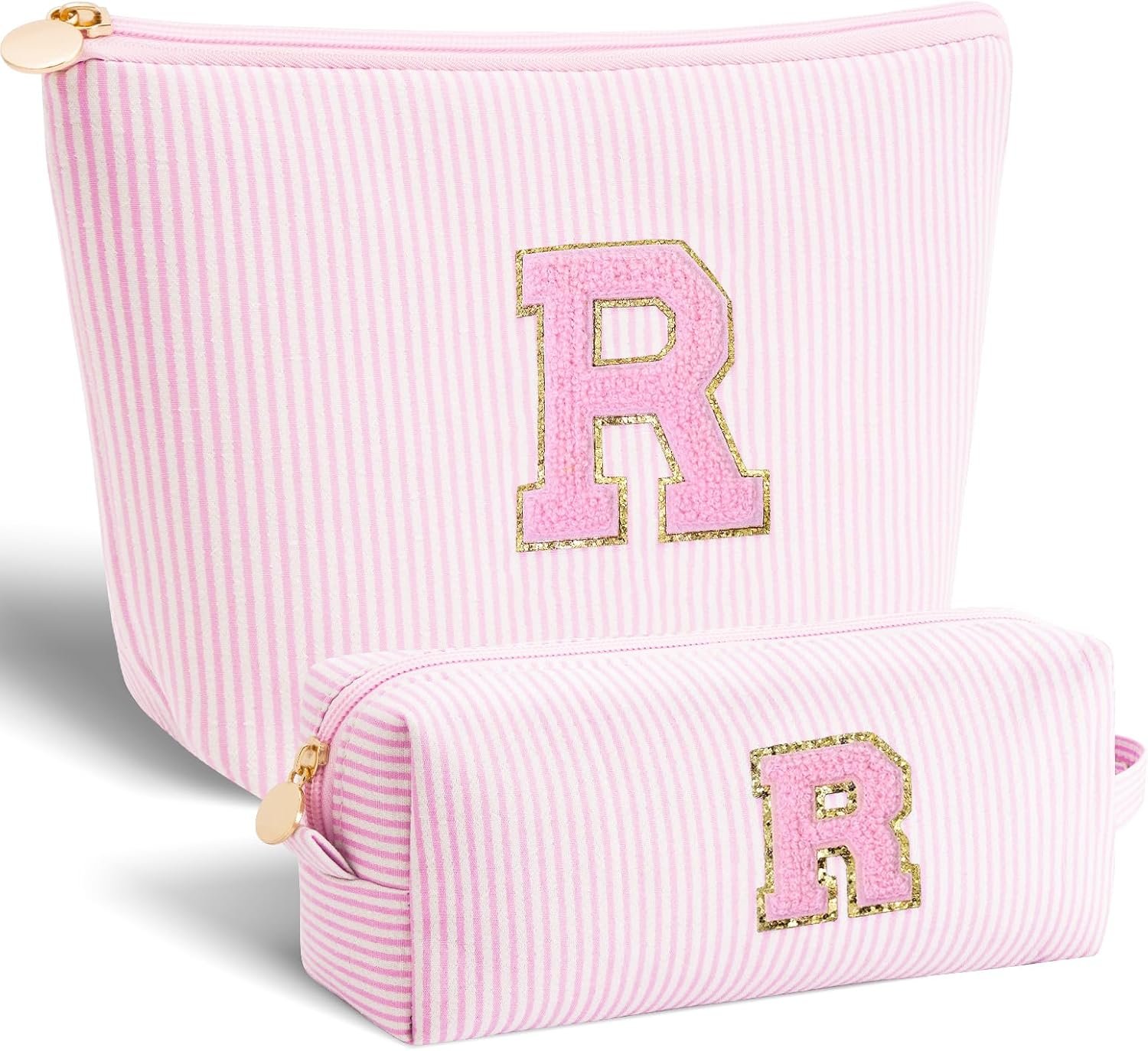 Private Label Personalized Makeup Cosmetic Bag Sets with Custom Logo for Wife Birthday Anniversary Mothers Day Gifts Pink for Women Teen Girls from Manufacturer