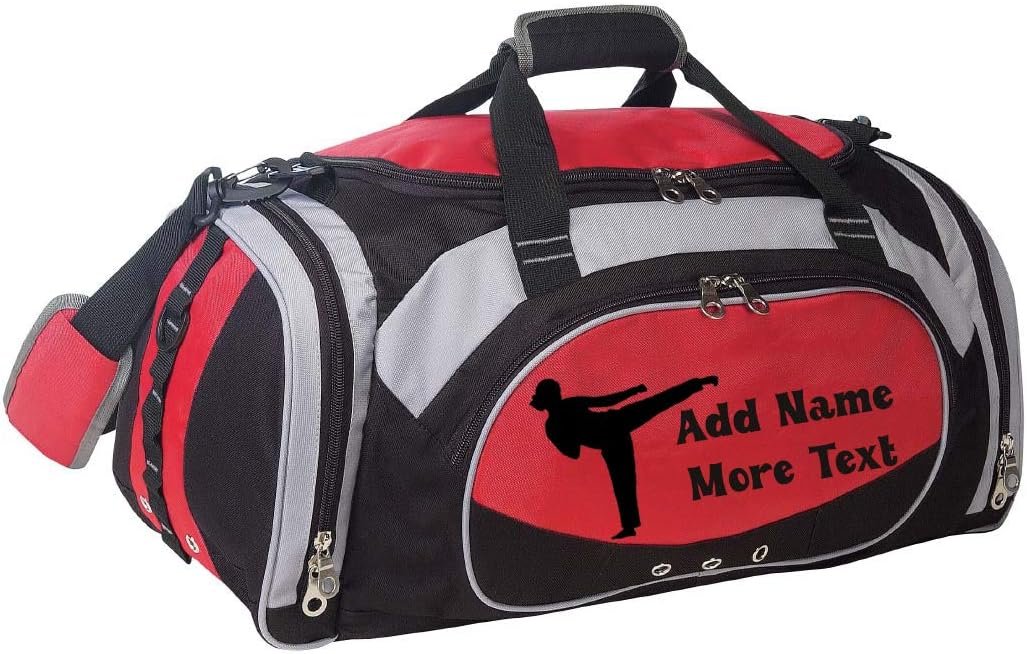 Private Label Personalized Sports Duffel Bag with Custom Logo Name and Text for Women's Martial Arts Manufacturer Private Label Personalized Sports Duffel Bag with Custom Logo Name and Text for Women's Martial Arts Manufacturer