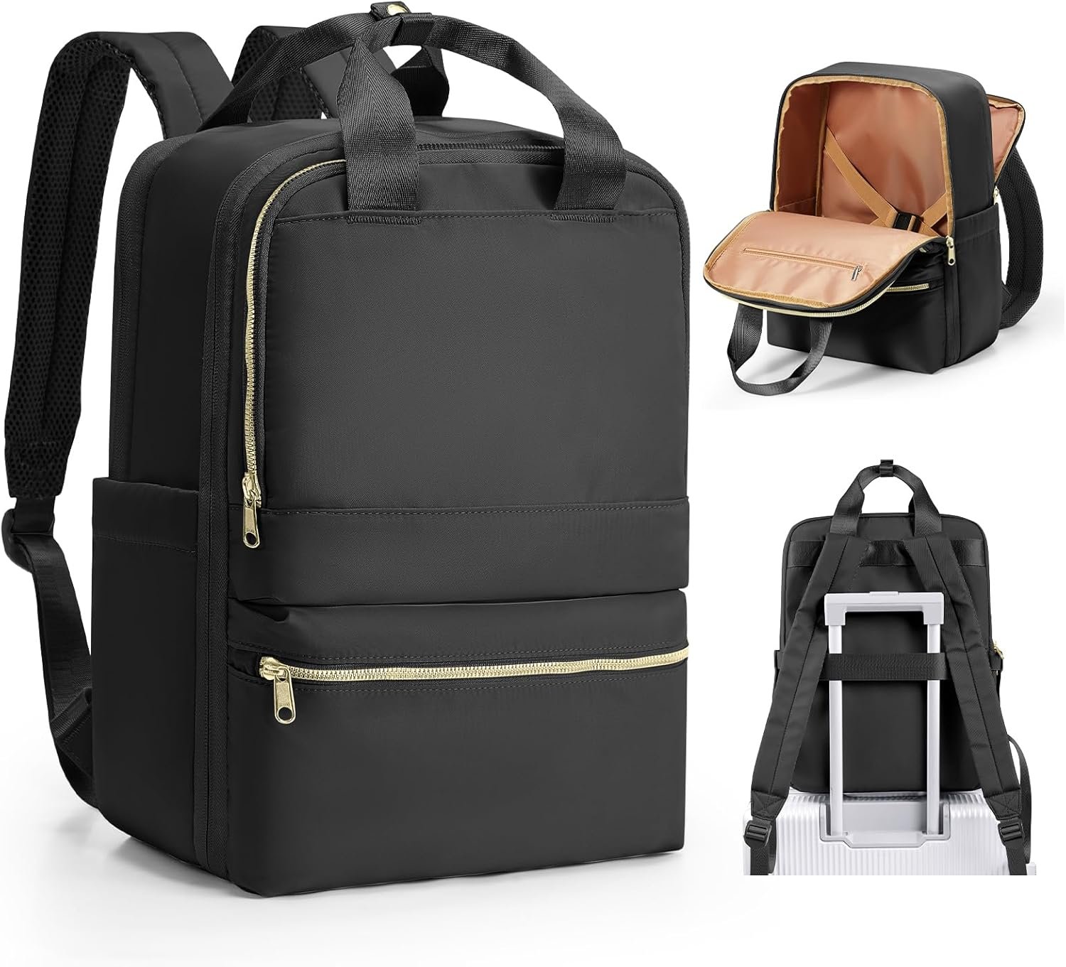 Private Label Small Carry-On Flight Approved Personal Item Travel Backpack Custom Logo for Women Work Laptop Bag Manufacturer Mochila De Viaje