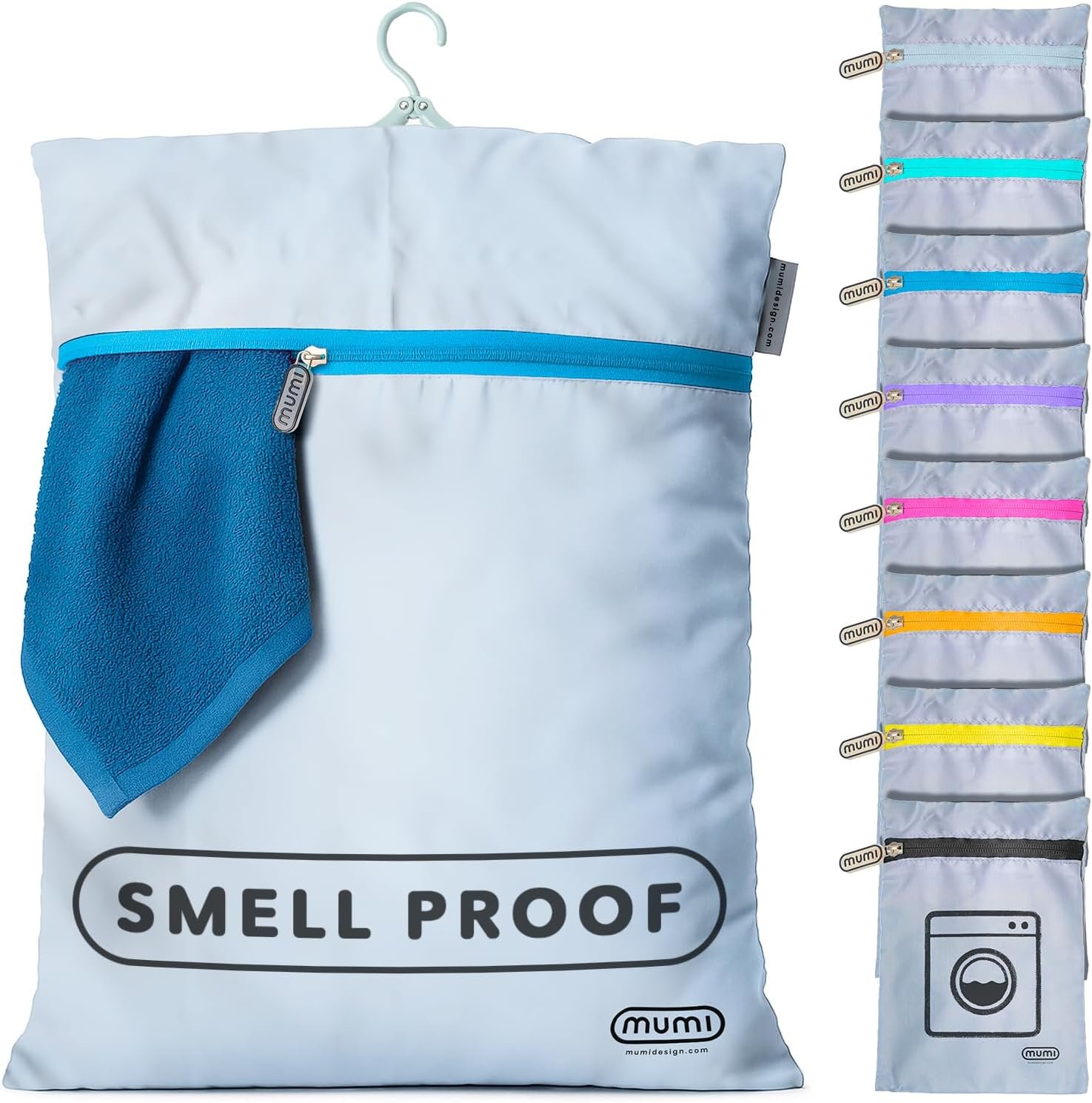 Private Label Travel Laundry Bag – Moisture & Smell-Proof Clothes Bag with Custom Logo Folding Hanger & Outer Pouch | Large Laundry Storage for Suitcase, Gym & Packing | Dirty Clothes Organizer from Manufacturer (Blue) Private Label Travel Laundry Bag – Moisture & Smell-Proof Clothes Bag with Custom Logo Folding Hanger & Outer Pouch | Large Laundry Storage for Suitcase, Gym & Packing | Dirty Clothes Organizer from Manufacturer (Blue)