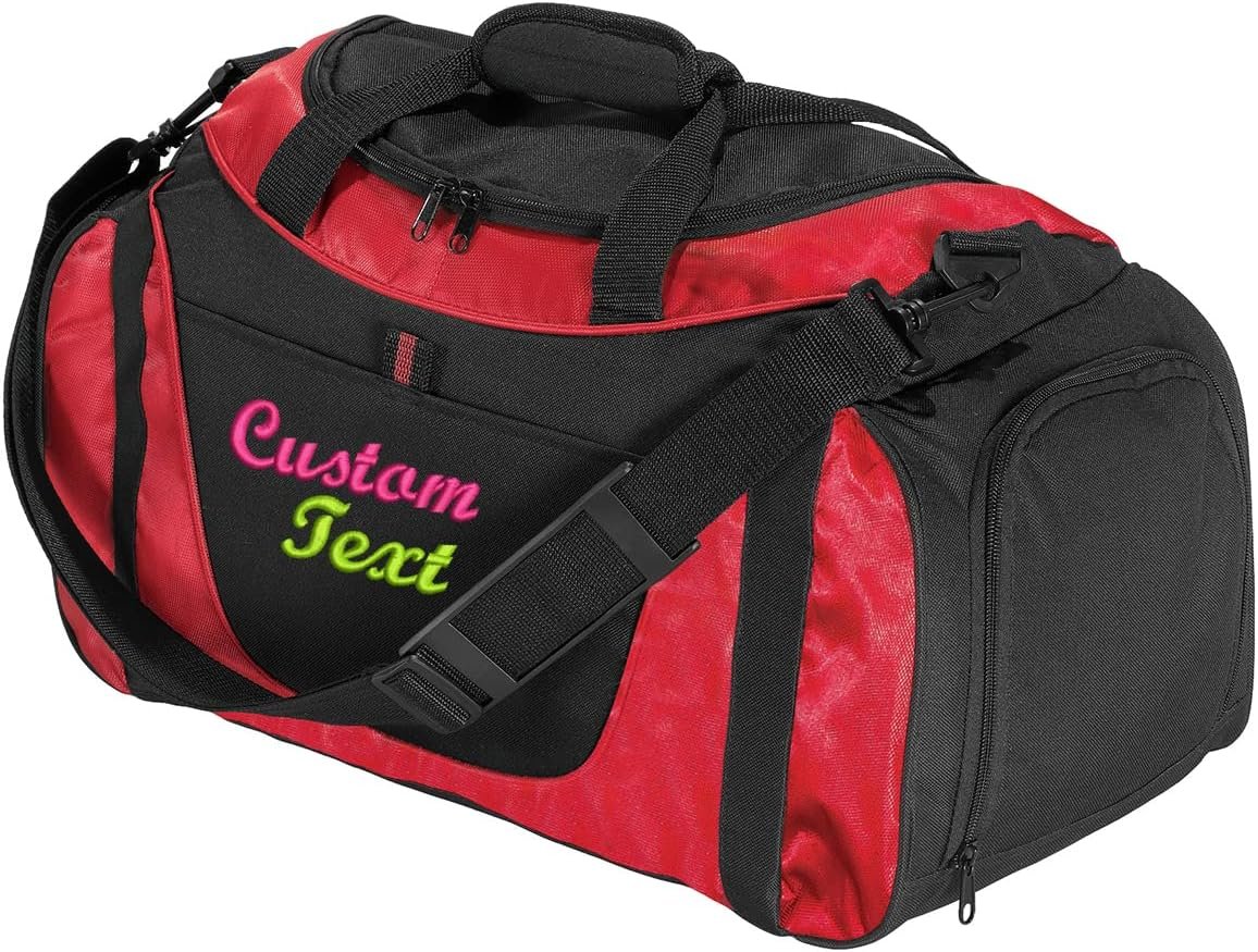 Private Label Two-Tone Red Sport Duffel Bags for Men Women Custom Logo Personalized Add Name Weekender Bag for Gym Overnight Travel Factory Private Label Two-Tone Red Sport Duffel Bags for Men Women Custom Logo Personalized Add Name Weekender Bag for Gym Overnight Travel Factory